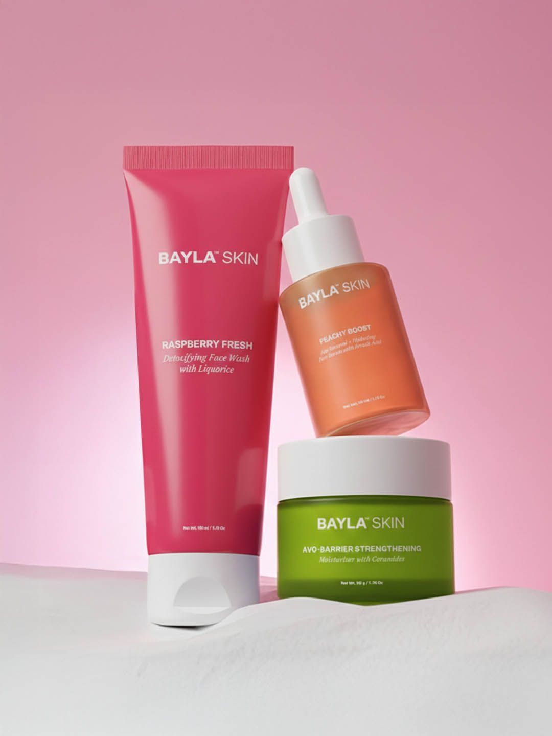 Bayla Skin Set Of 3 Face Wash - 100 ml, Peach Boost Serum - 30 ml & Moisturizer - 50 g-picture-29