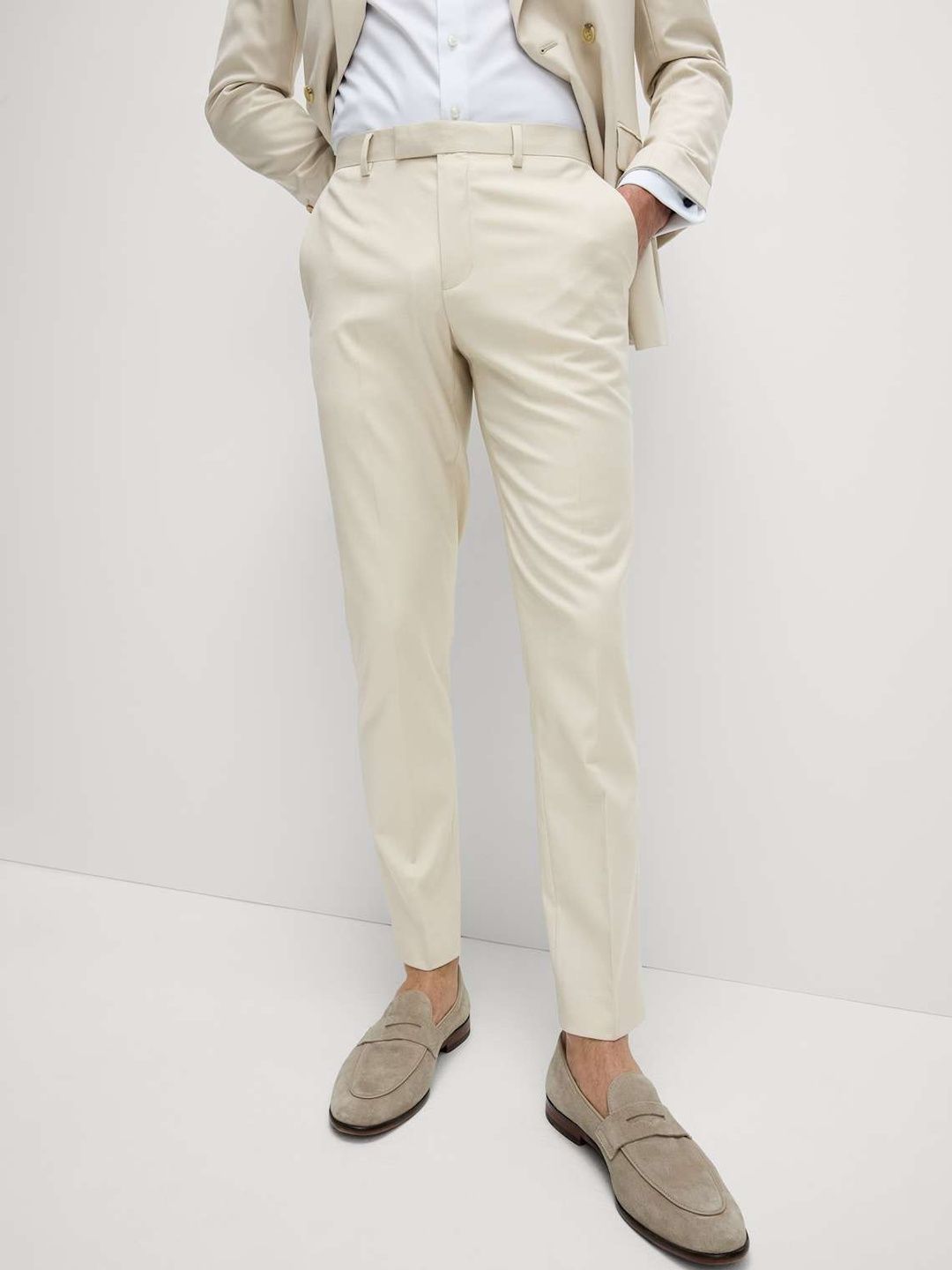 Marks & Spencer Men Slim Fit Trousers-picture-52