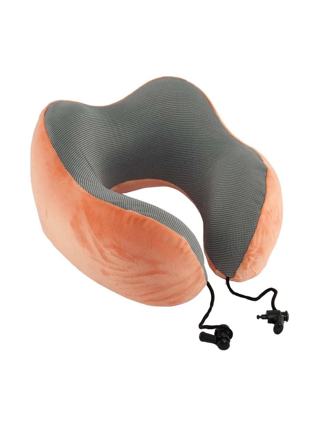 prime pick Orange Memory Foam Filled Cotton Travel Pillow-image-29