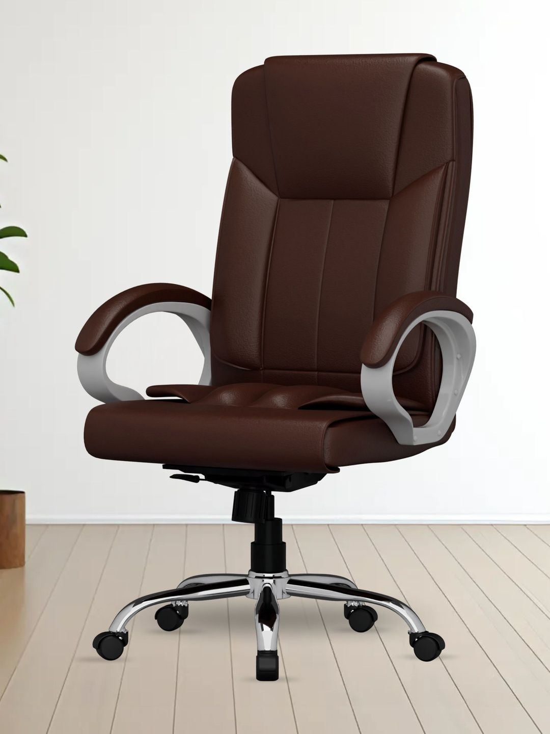 FUGO Brown Study Arm Chair-picture-37