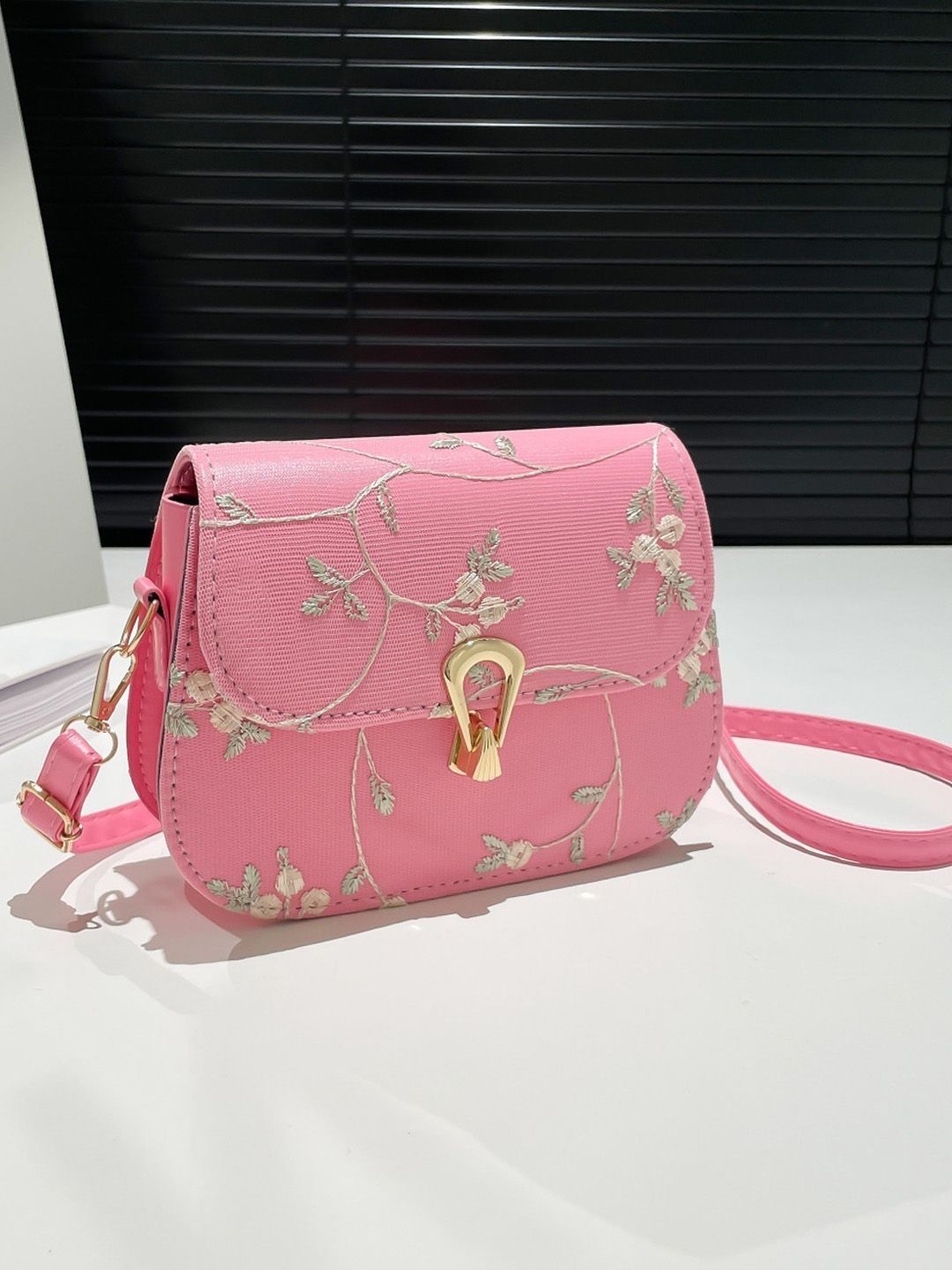 Lara Karen Embellished PU Sling Bag-picture-23