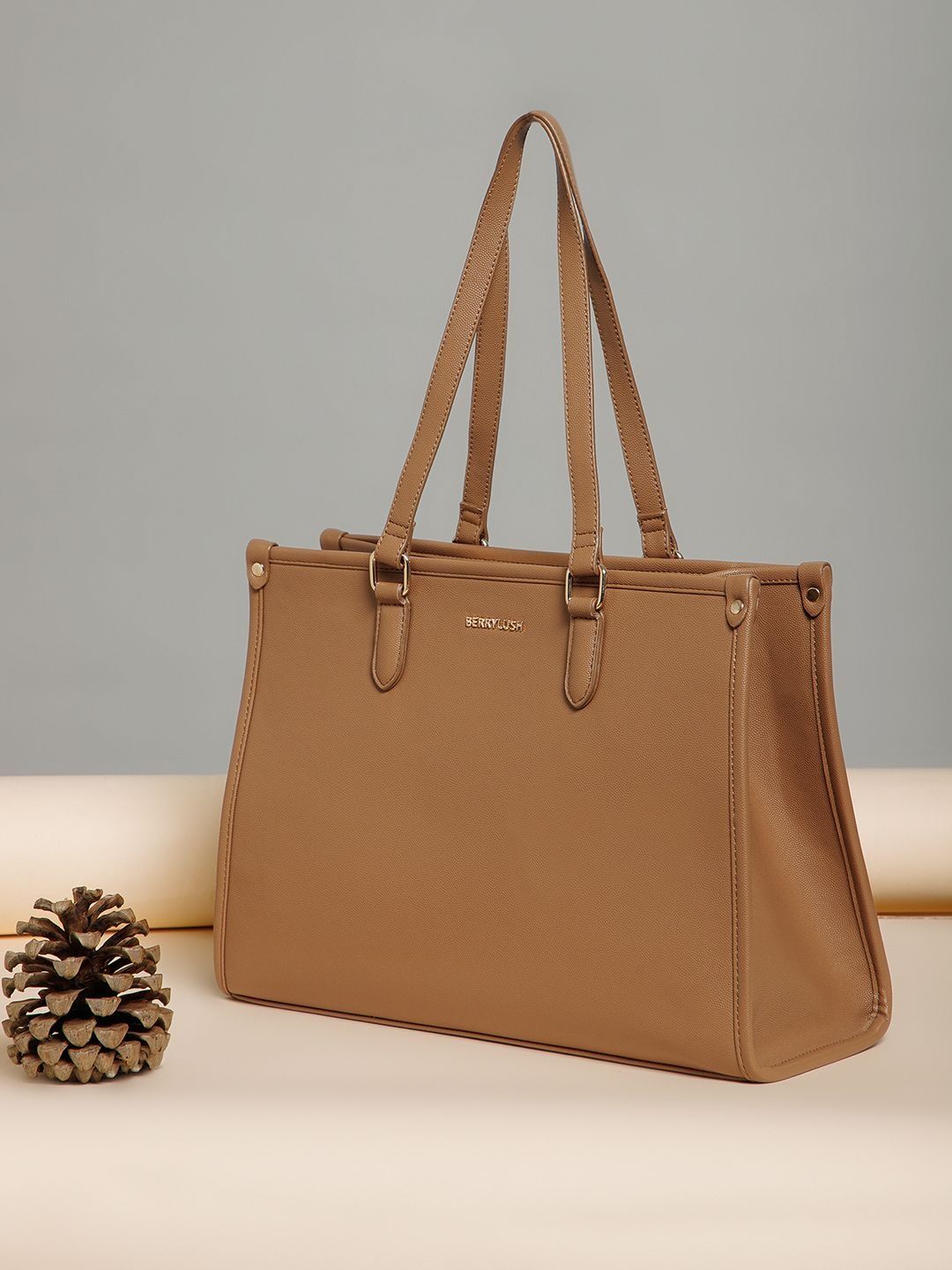 Berrylush PU Structured Tote Bag-picture-20