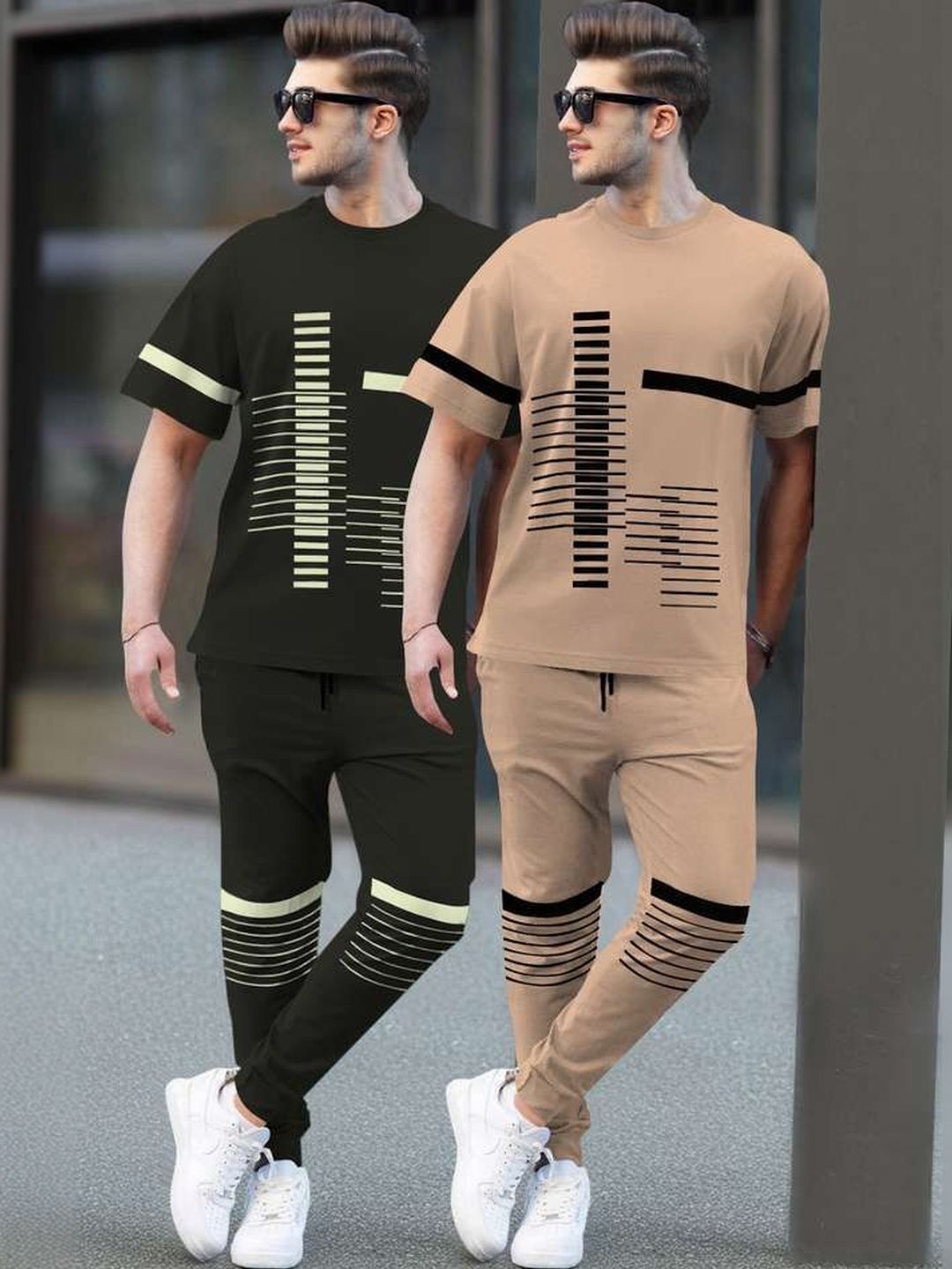 TRIPR Men Pack Of 2 Printed Mid-Rise Tracksuits-picture-28