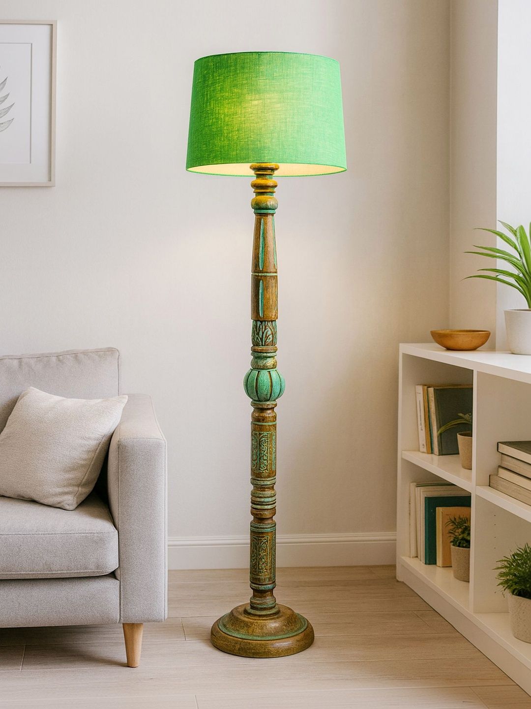Glowhere Green Wooden Floor Lamps-image-35