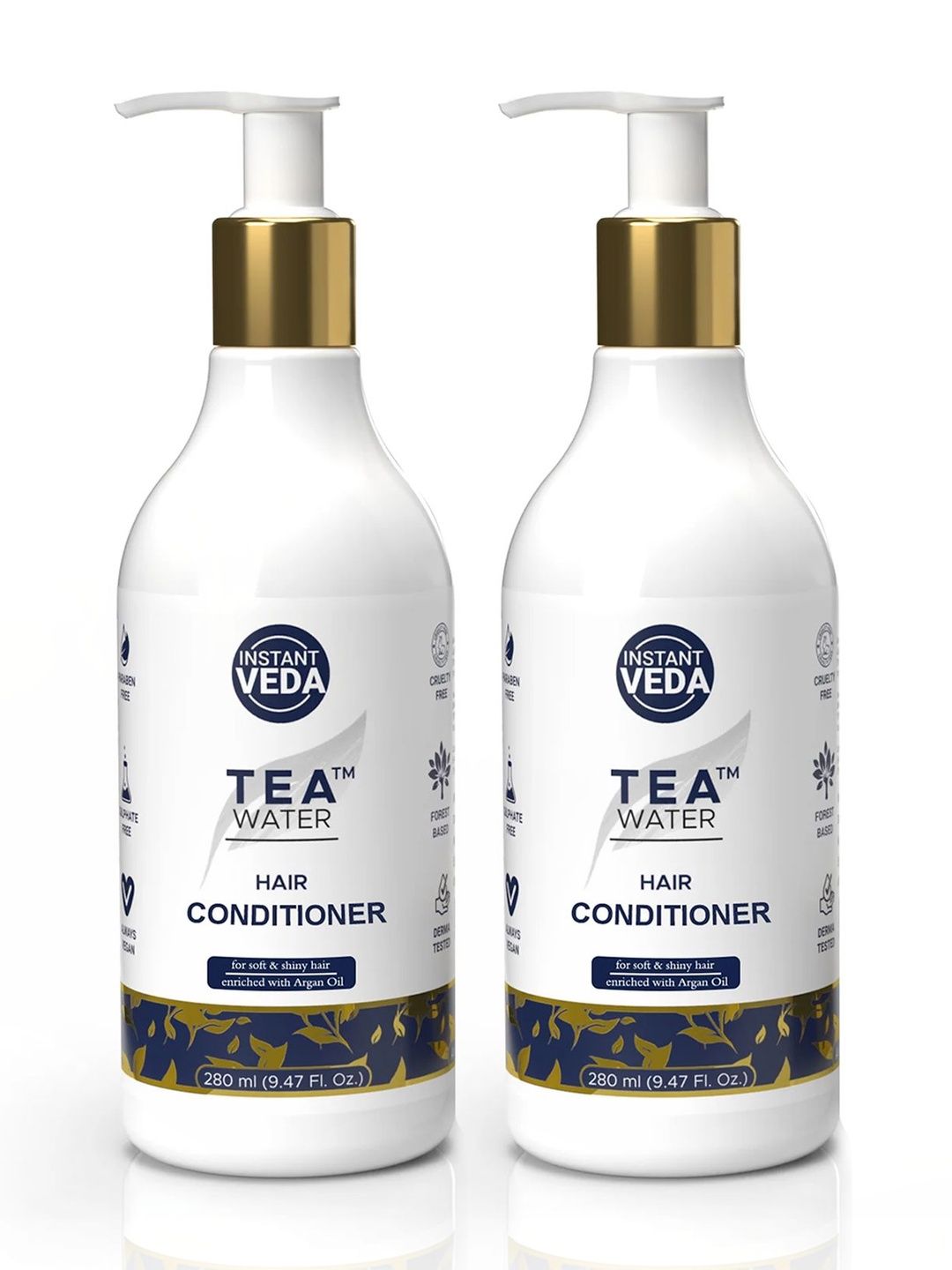 Instant Veda Set of 2 Tea Water Anti Dandruff Hair Conditioner - 280 ml Each-image-6