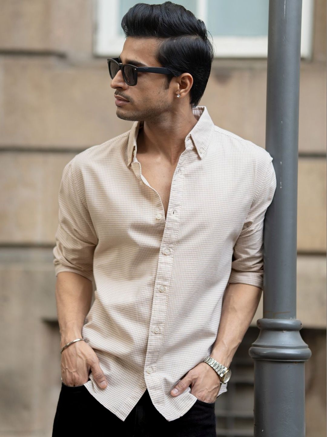 Powerlook Men Checked Casual Shirt-picture-33