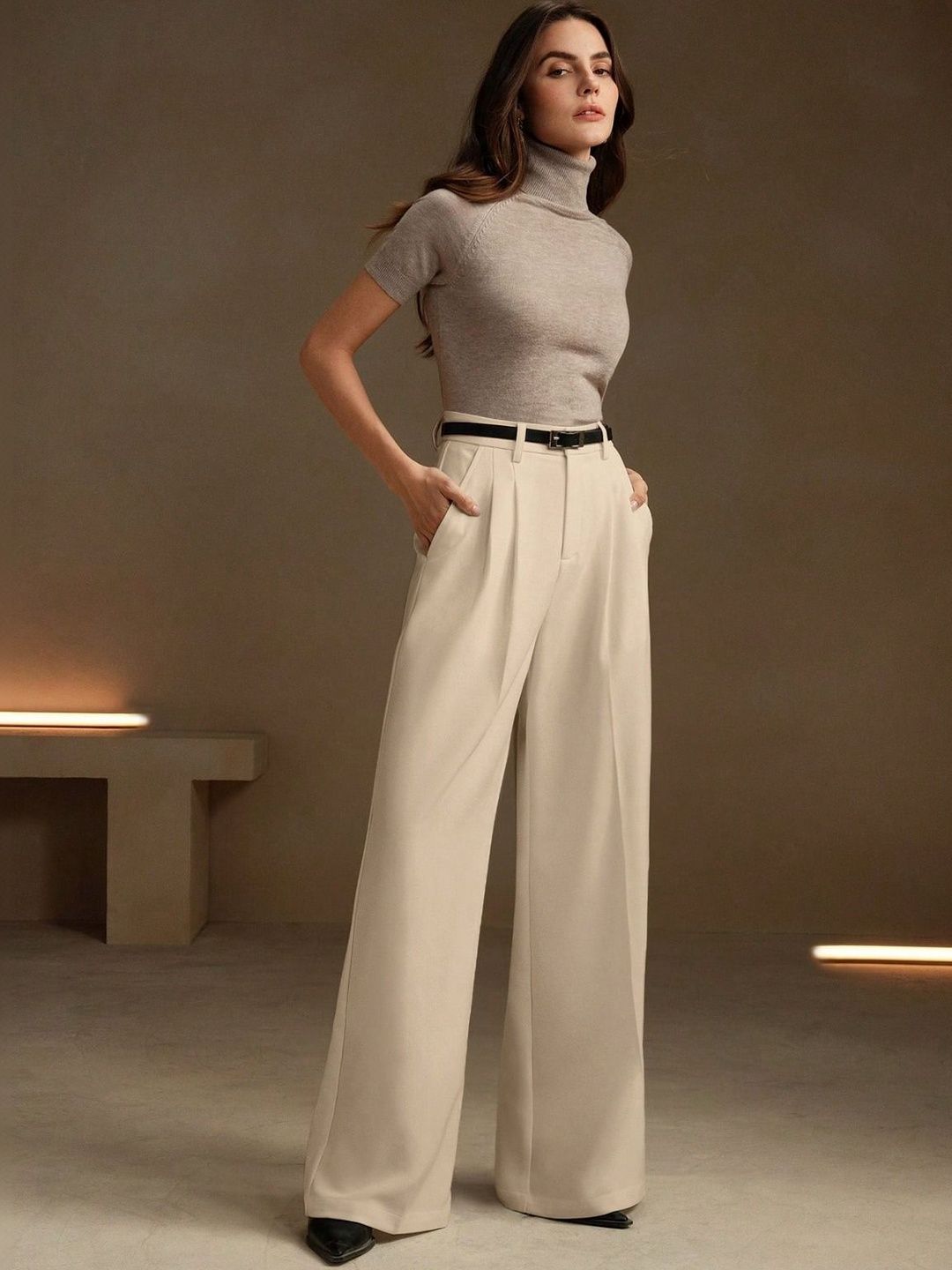 Kotty Women High-Rise Pleated Trousers-picture-28
