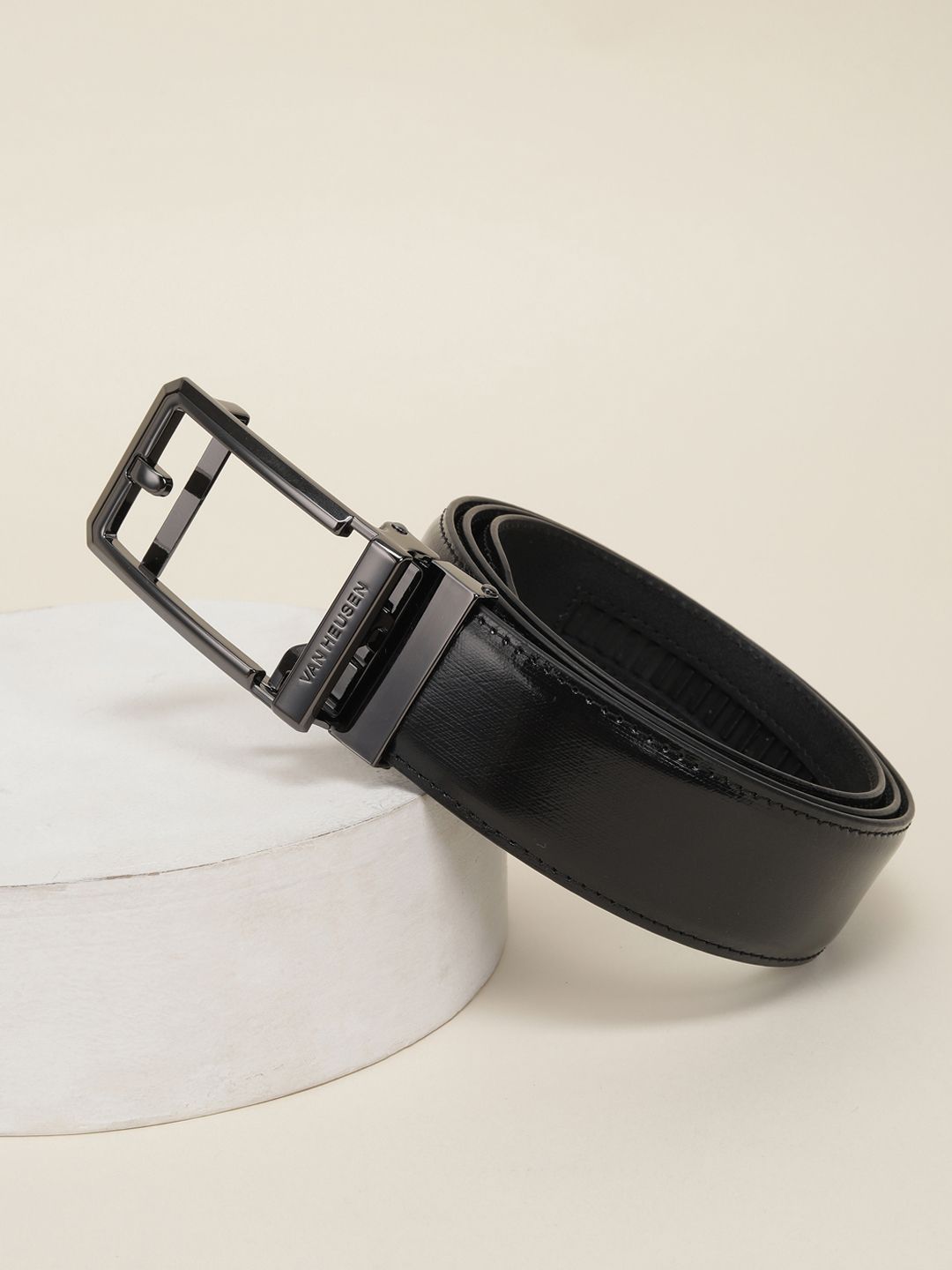 Van Heusen Men Textured Leather Formal Belt-picture-38