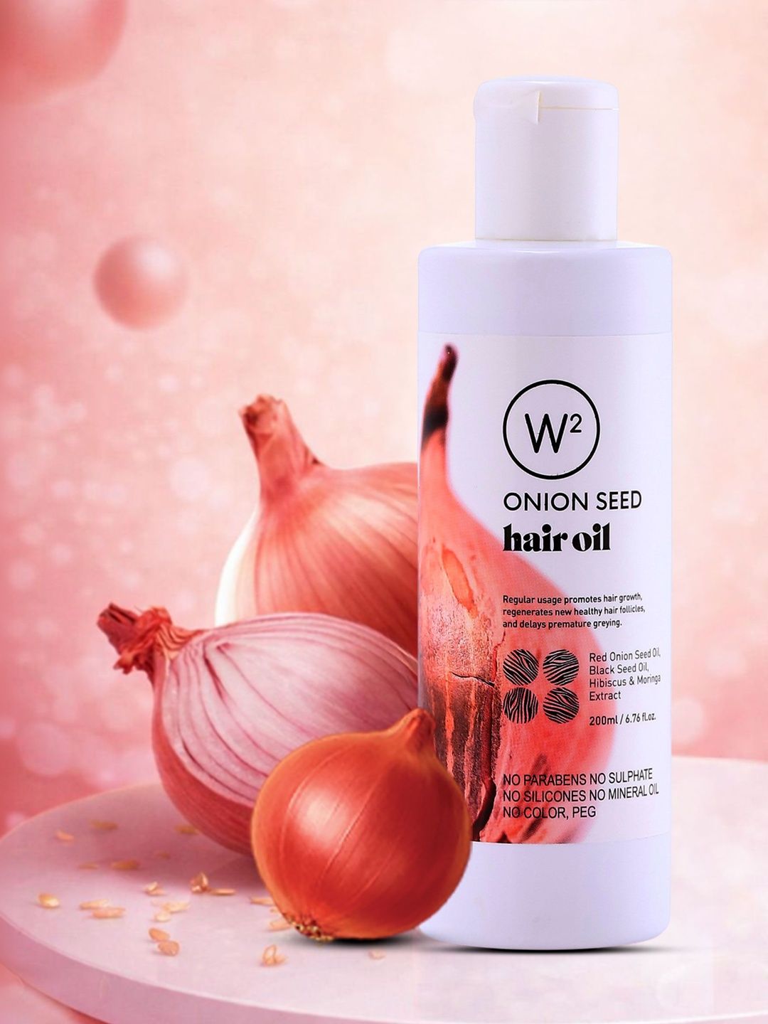 W2 Why Wait Onion Seed Hair Oil For air Growth - 200 ml-image-28