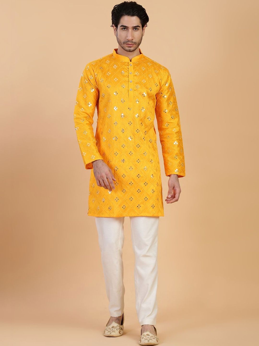 Anouk Men Embroidered Mirror Work Kurta-picture-48