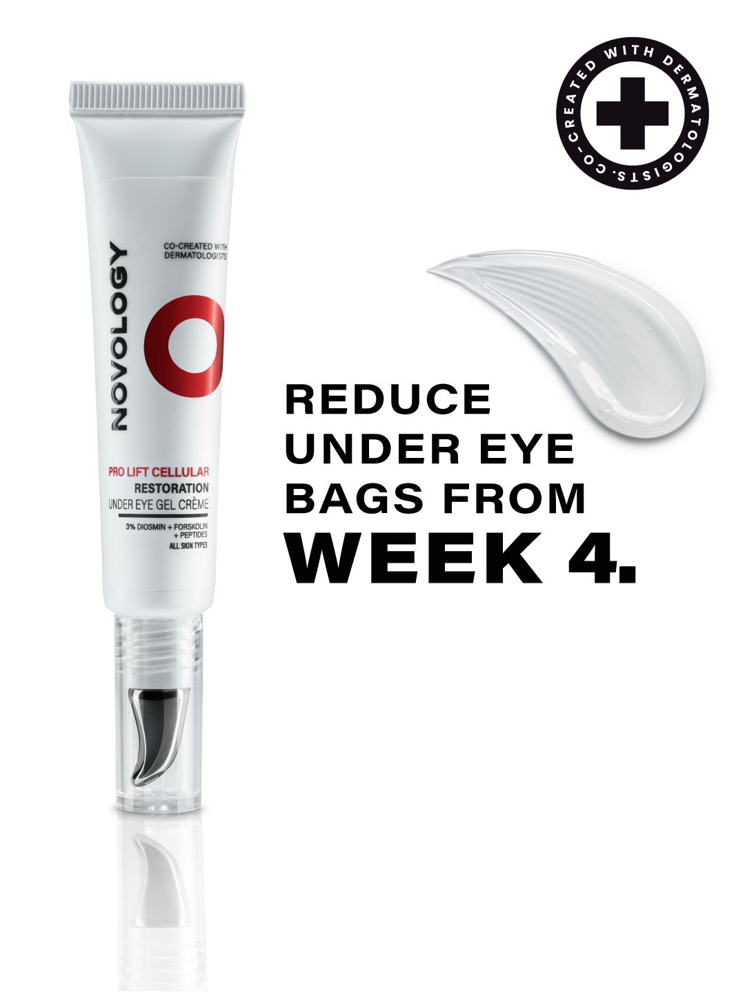 Novology Pro-Lift Cellular Restoration Under Eye Gel Crme For Puffiness - 15g-image-20