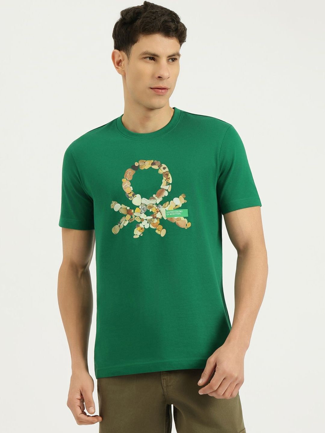 United Colors of Benetton Oversized Relaxed Fit Round Neck Graphic Print T-Shirt-image-12