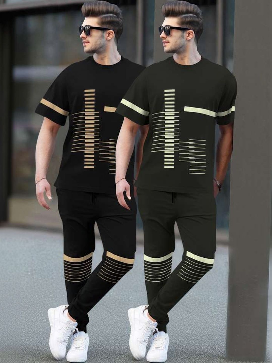 TRIPR Men Pack Of 2 Printed Mid-Rise Tracksuits-picture-15