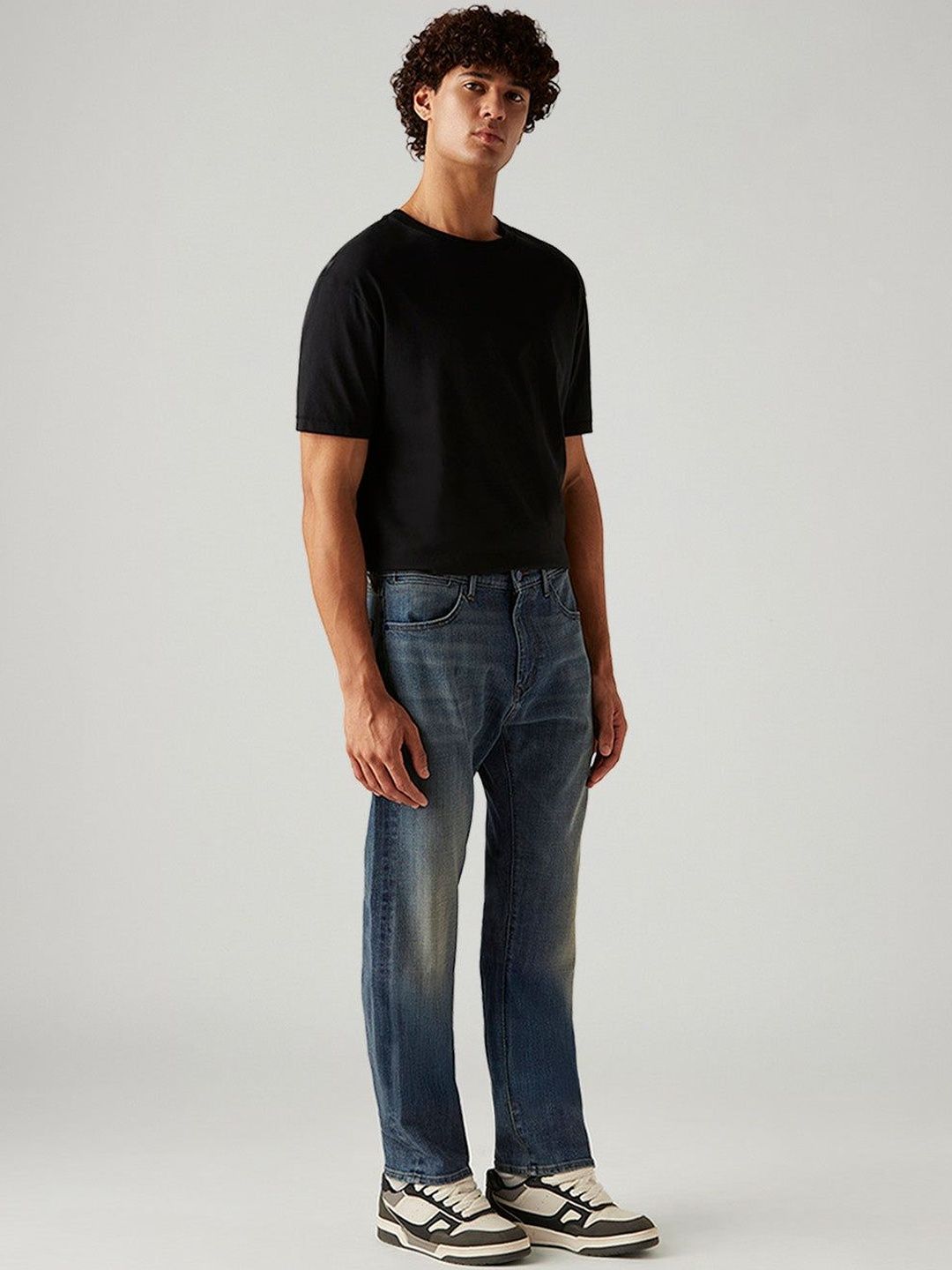 Levis Men's 505 Blue Straight Fit Mid Rise Redloop Jeans-picture-11