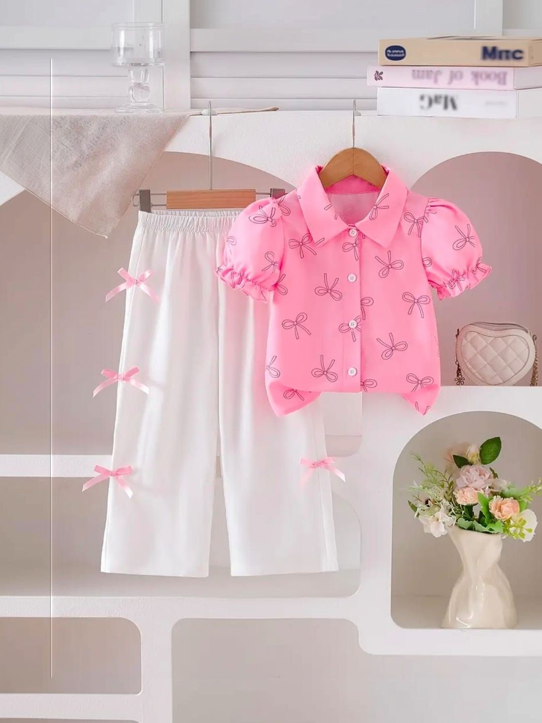 KIDSCUTE Unisex Kids Printed Shirt with Palazzos