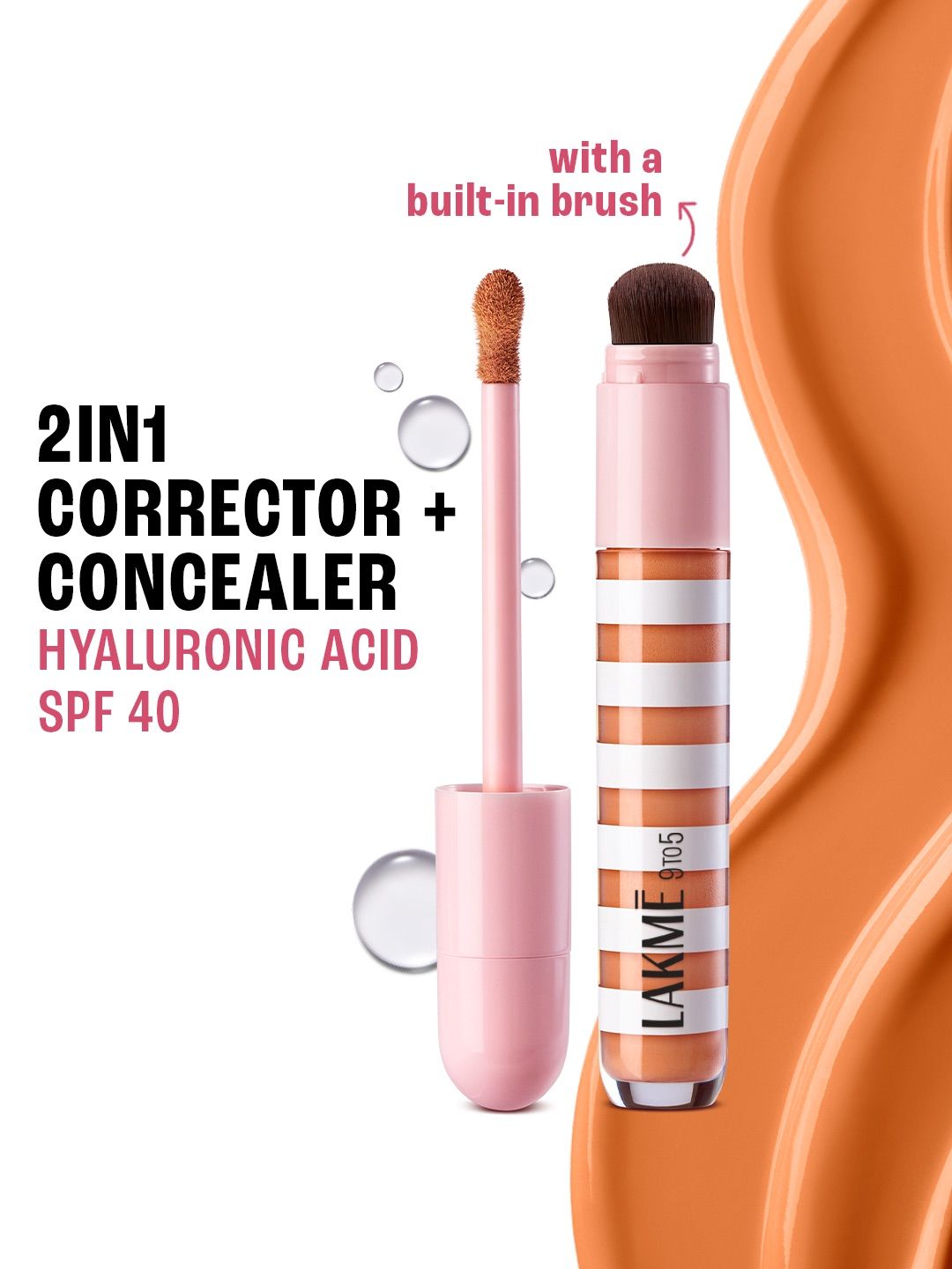 Lakme 9to5 Hya Beach Edit Correcting + Brightening SPF 40 Concealer 6ml - Deep Rich 5-picture-35