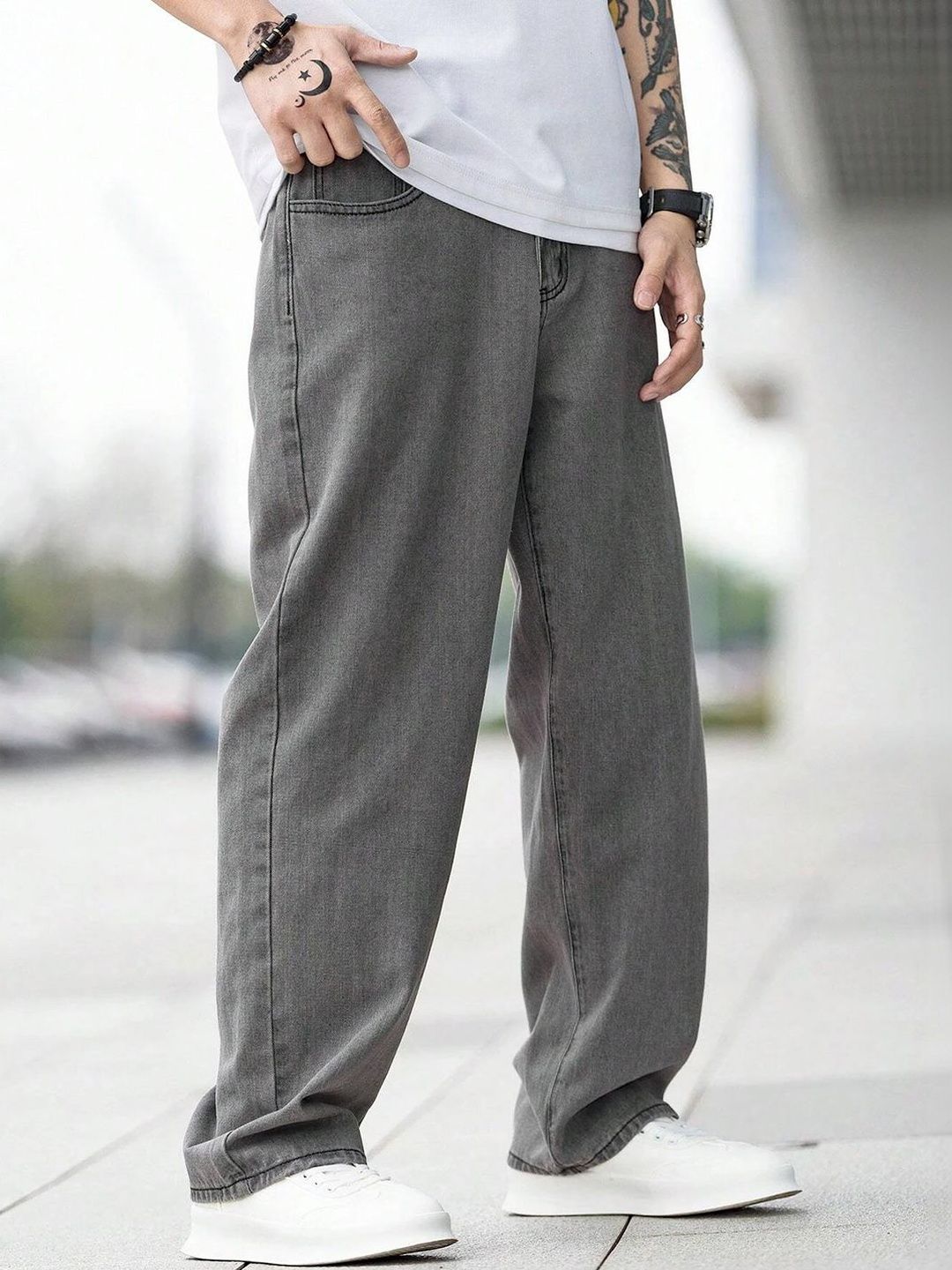 UNITED DENIM Men Loose Mid-Rise Stretchable Jeans-picture-12