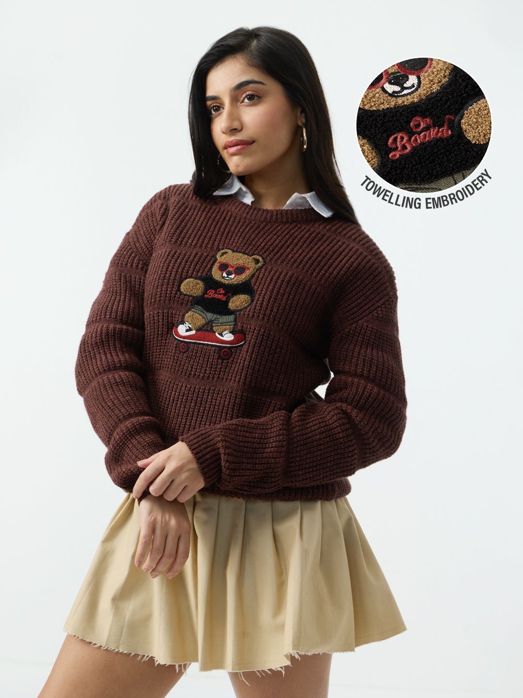 The Souled Store Women Animal Pullover with Embroidered Detail-picture-29