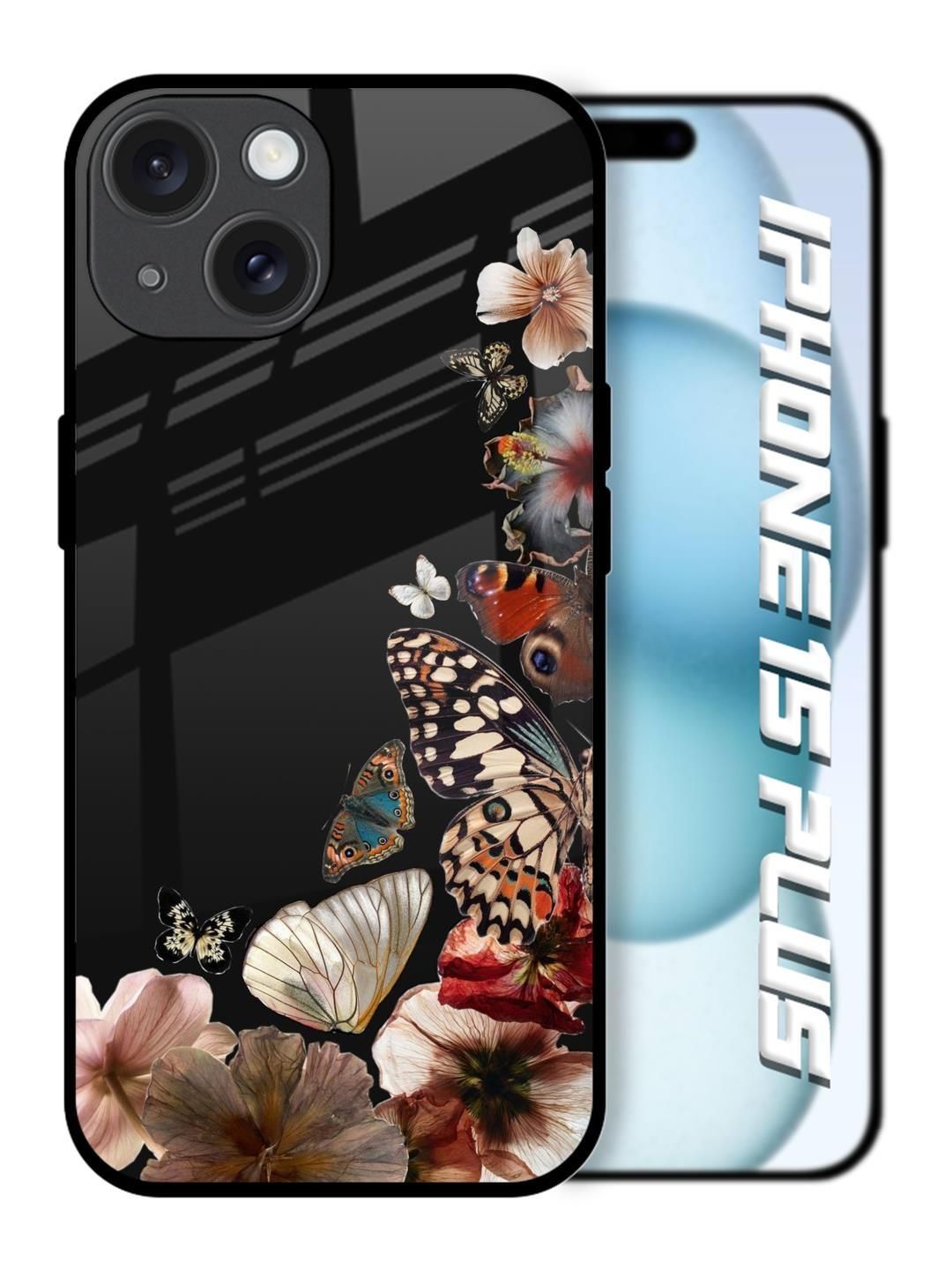 QRIOH Floral Printed iPhone 15 Plus Back Case Mobile Accessories-picture-15