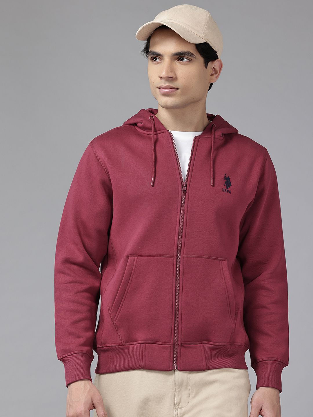 U.S. Polo Assn. Front-Open Hooded Fleece Sweatshirt-picture-24