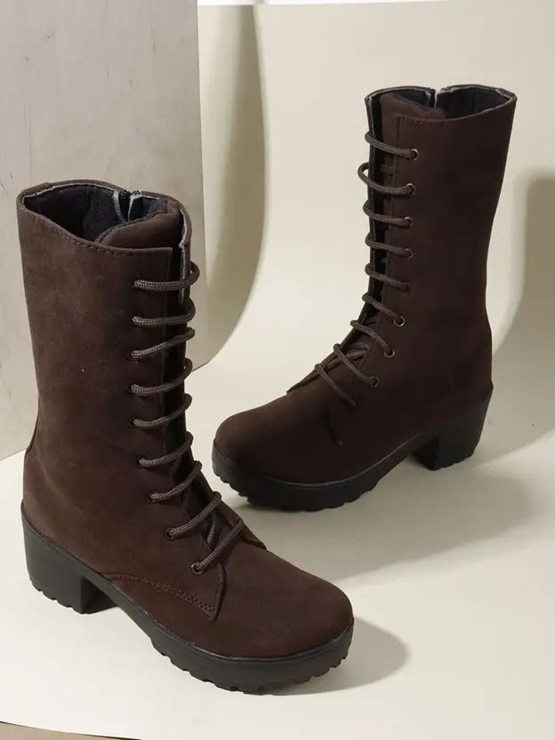 PLANET WALK Women Round Toe Lace-Ups Winter Boots-image-33