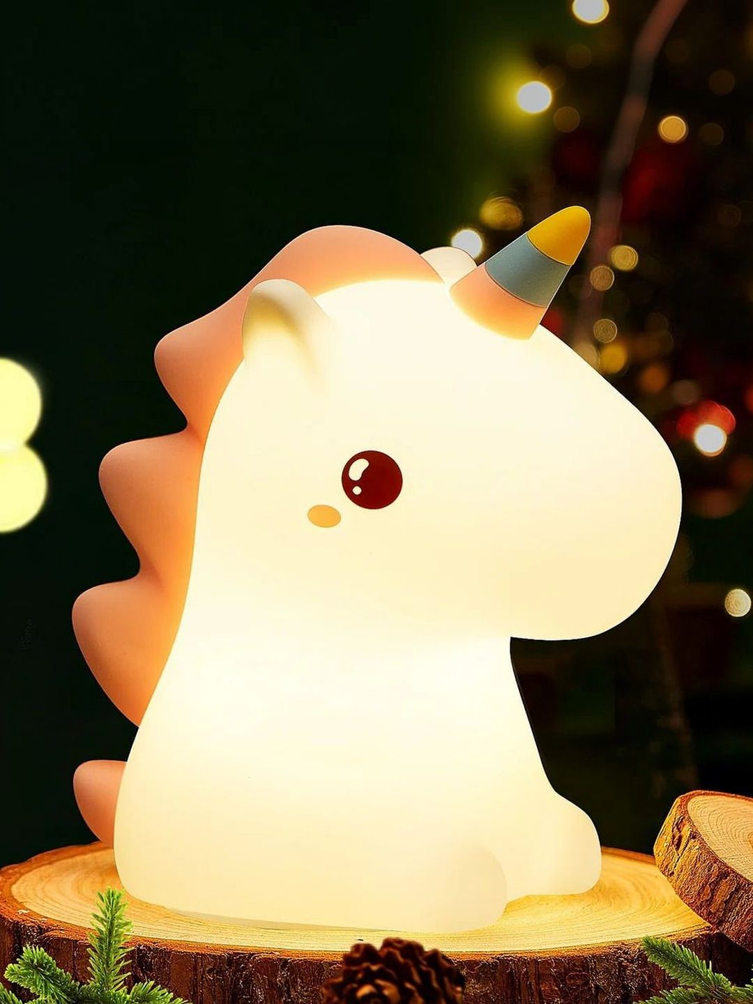 XERGY Cute Unicorn Silicone Night Light USB Rechargeable Table Lamp-image-5