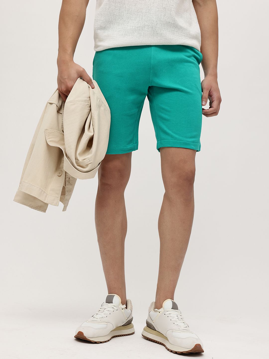 KIABI Men Mid-Rise Pure Cotton Shorts-picture-14
