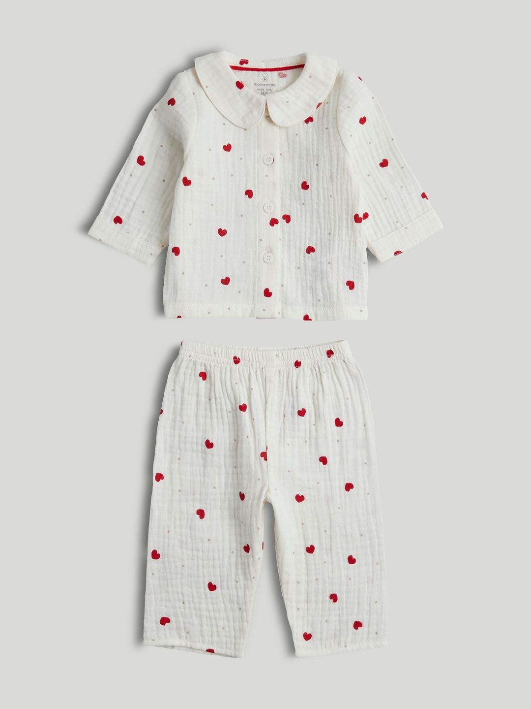 mothercare Girls Printed Top with Trousers