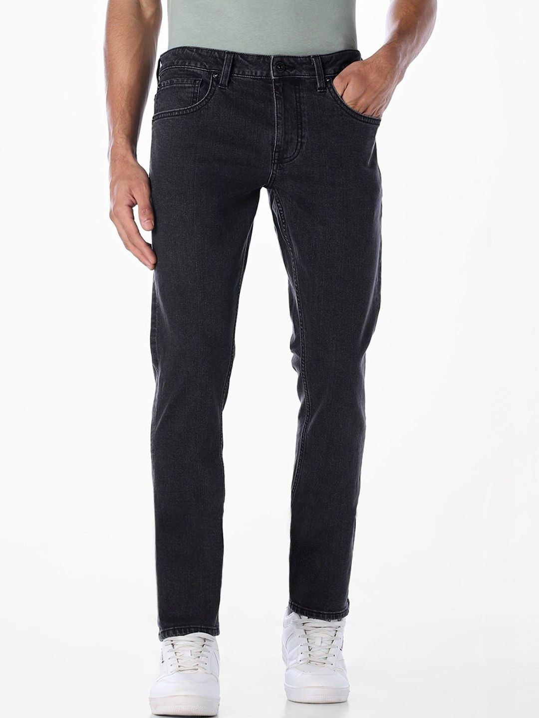 Jack & Jones Men Slim Fit Low-Rise Light Fade Stretchable Jeans-picture-24