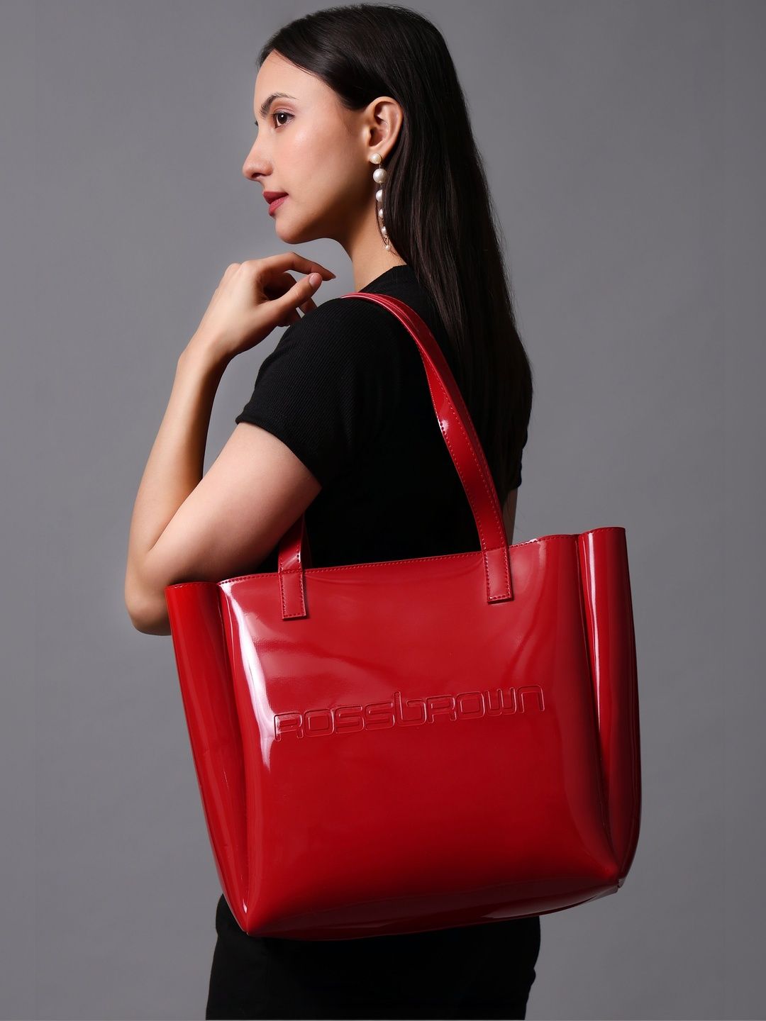 ROSS BROWN PU Oversized Shopper Tote Bag-picture-45
