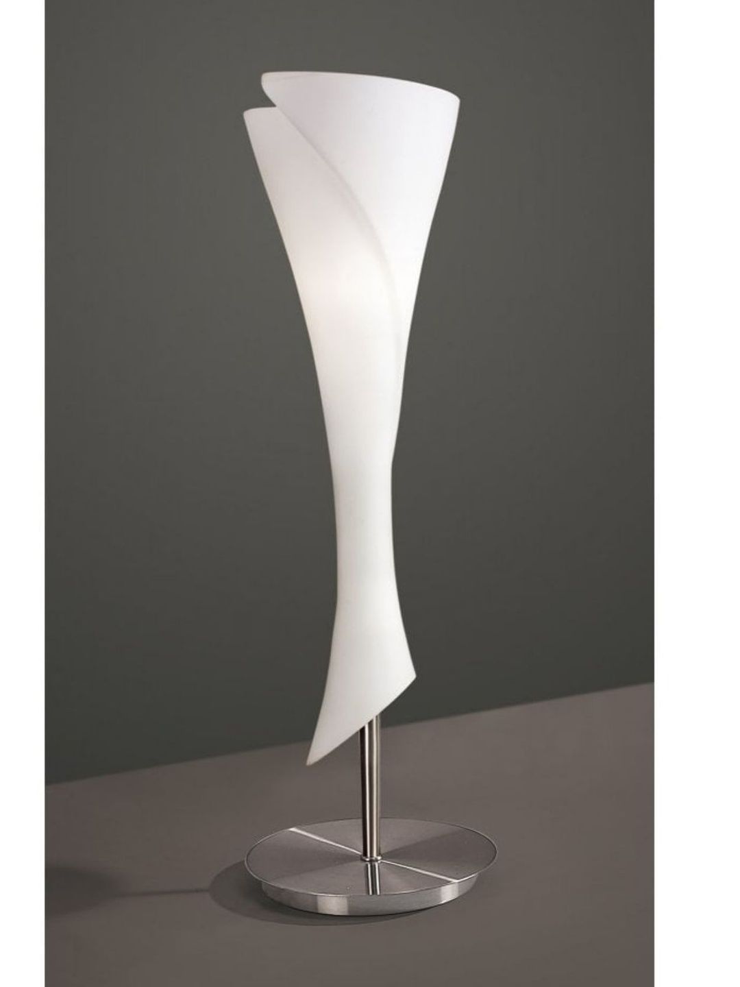 Stello Silver-Toned Metal Contemporary Abstract Shaped Table Lamp-picture-12
