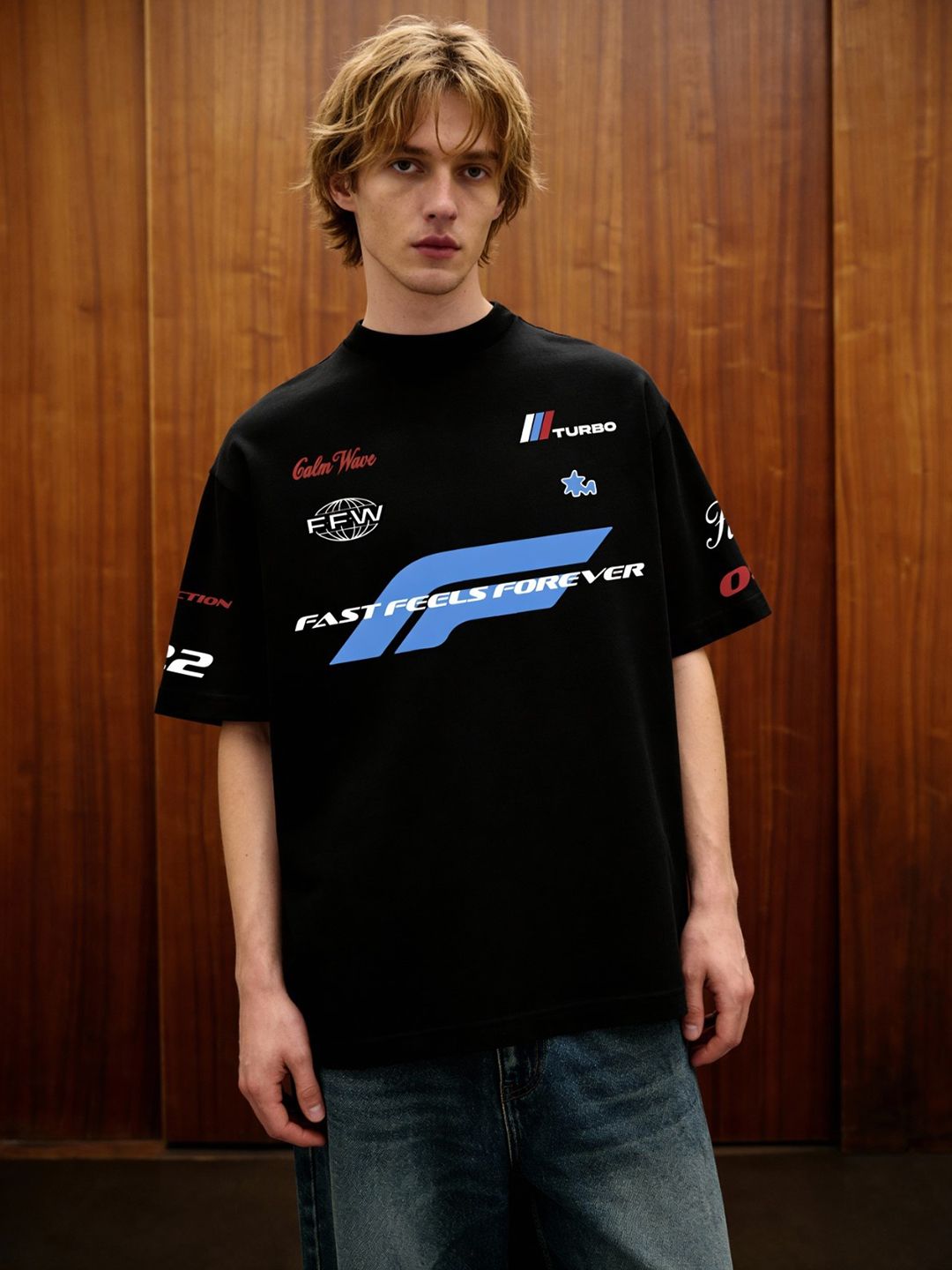 Kick Out Black Oversized T-shirt