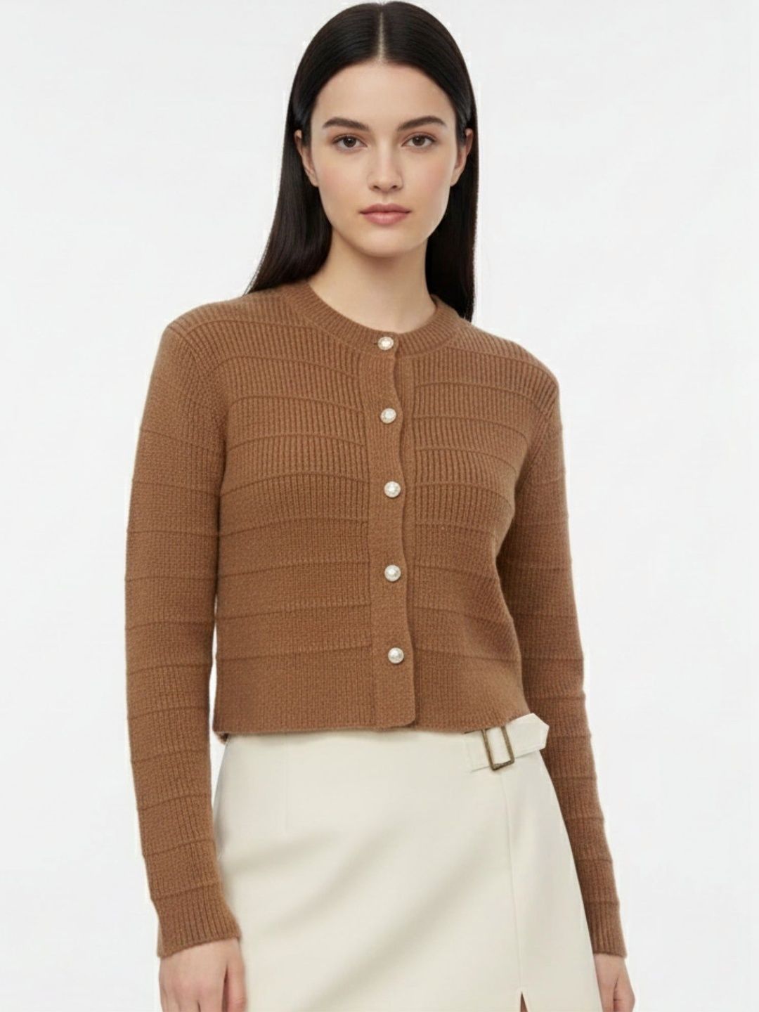 Outzidr Women Ribbed Crop Cardigan-picture-30