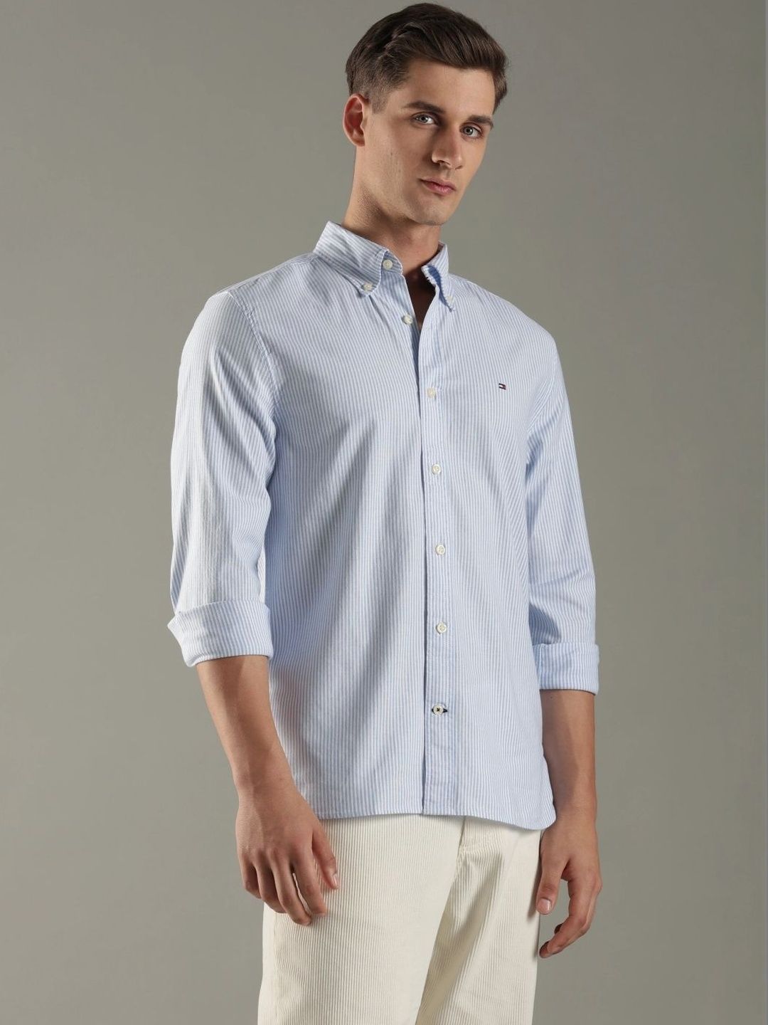 Tommy Hilfiger Men Striped Casual Shirt-picture-40
