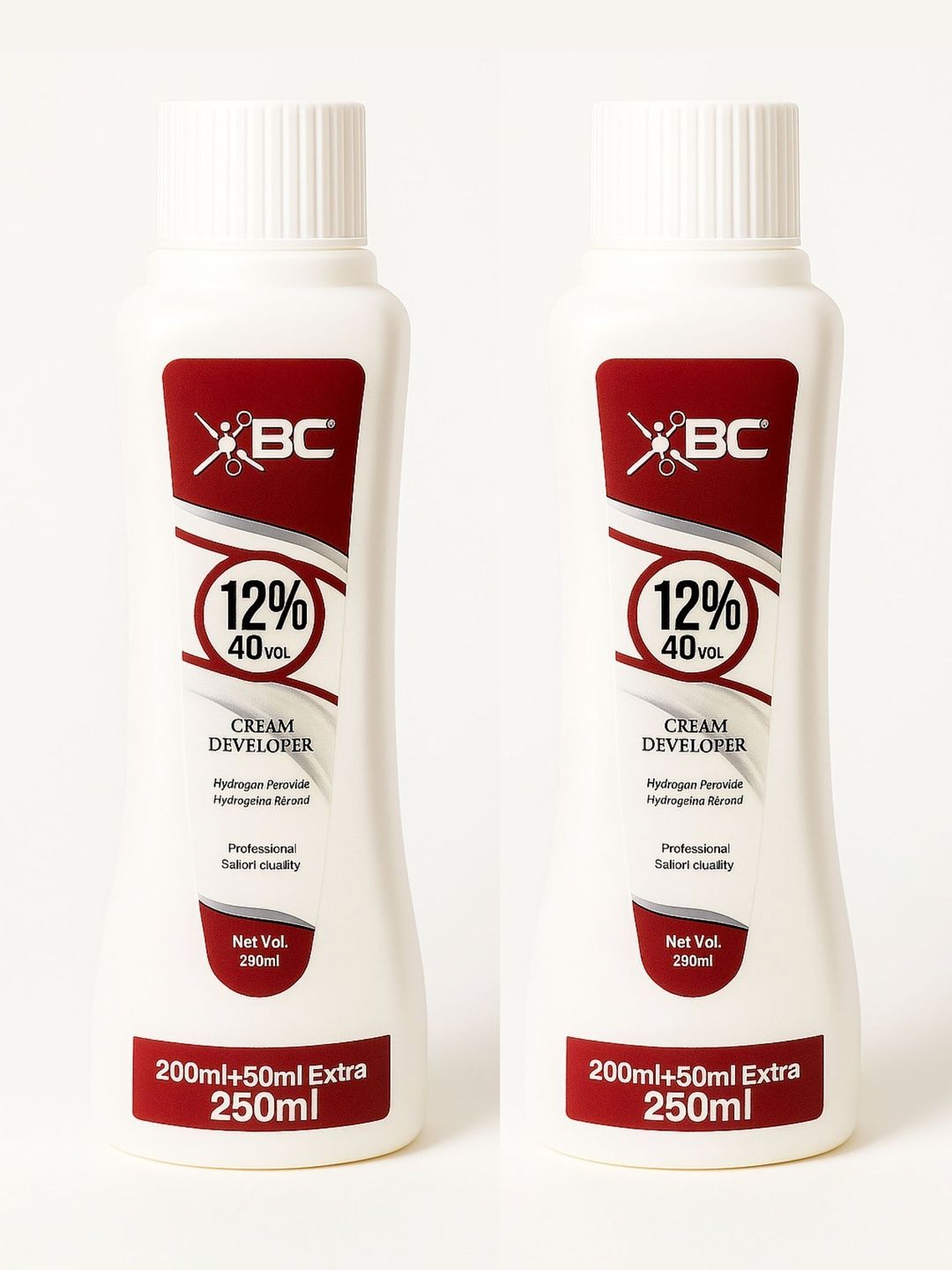 XBS Set Of 2 Cream Developer 12% 40 Volume Strong Hydrogen Peroxide - 250 ml Each-image-48