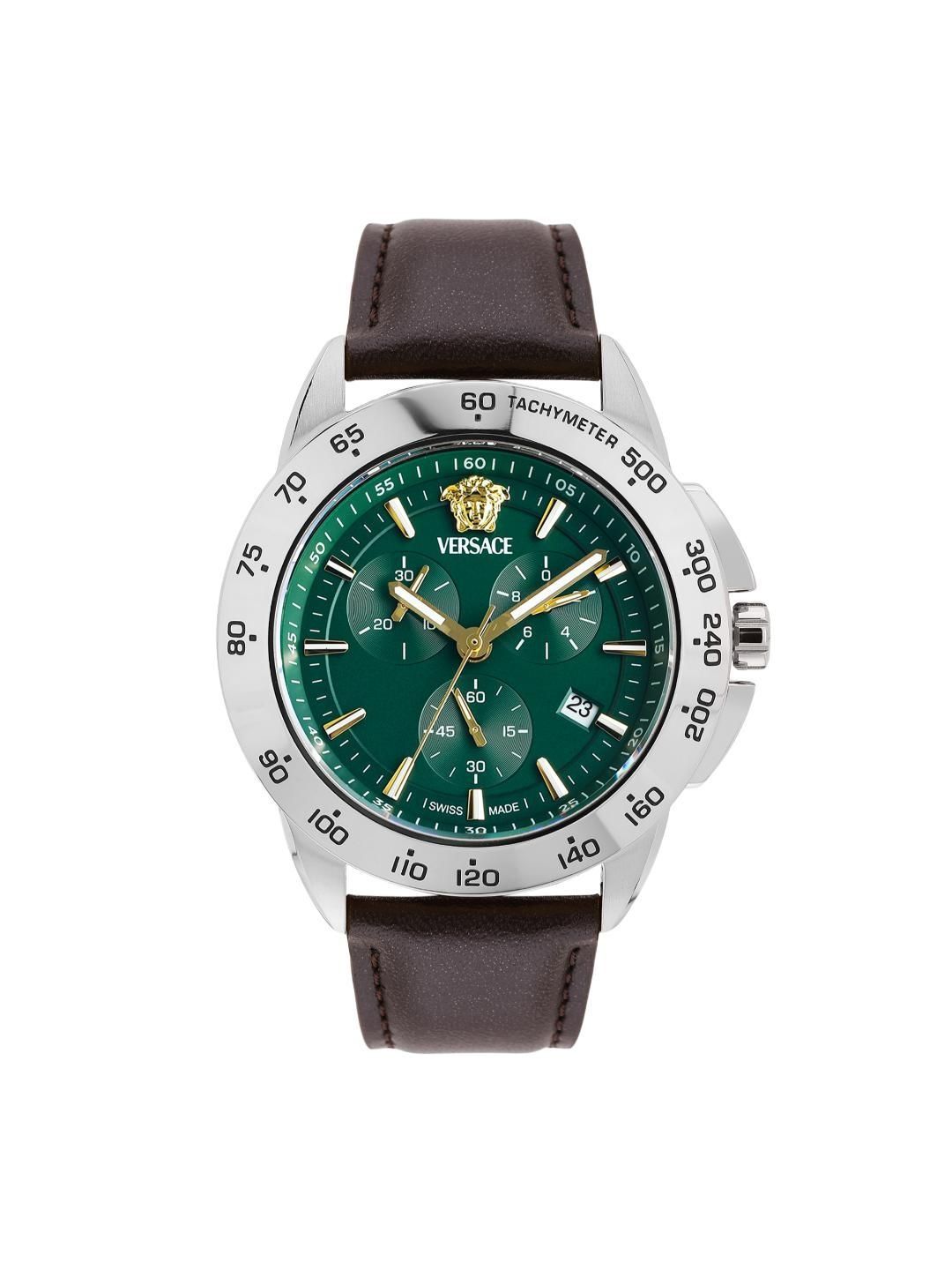 Versace Men Dial & Leather Straps Analogue Chronograph Watch VEKIA0225-picture-35