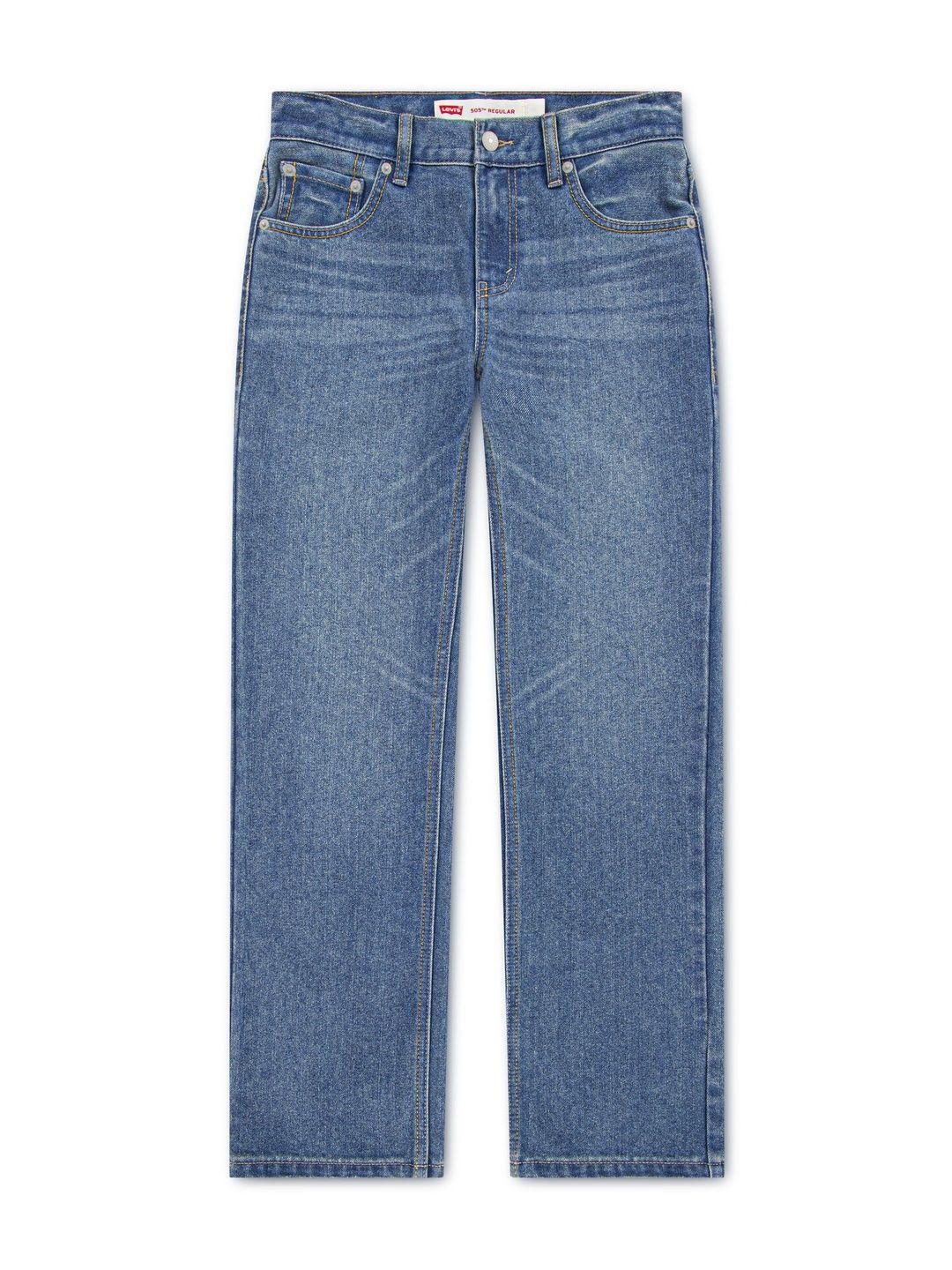 Levis Boys Straight Fit Mid-Rise Light Fade Jeans-picture-18