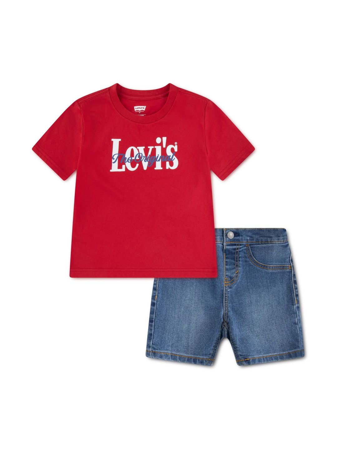 Levis Boys Printed T-shirt with Shorts-image-11