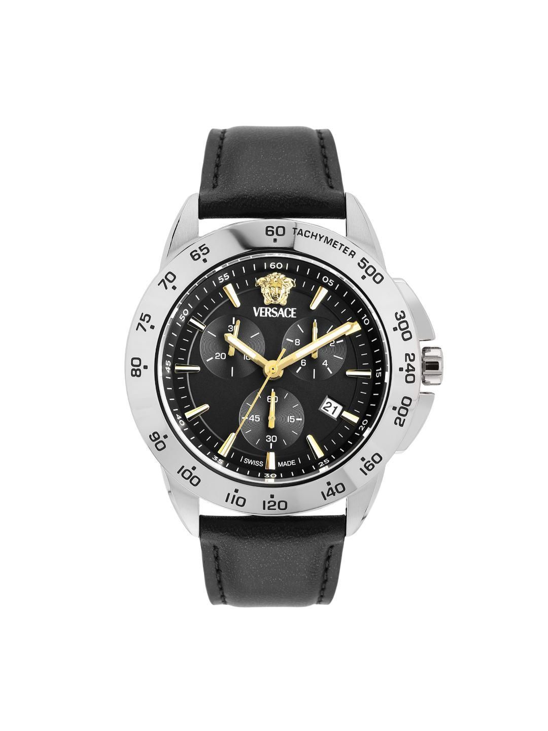 Versace Men Dial & Leather Straps Analogue Chronograph Watch VEKIA0125-picture-58