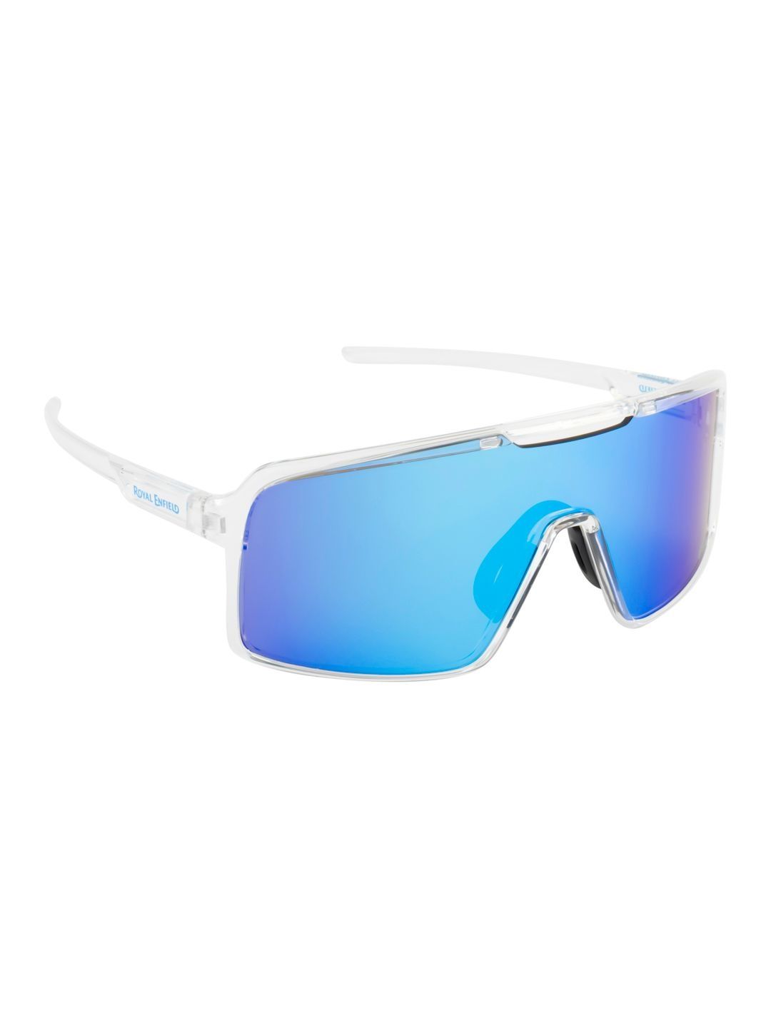 Royal Enfield Men Blue Lens & White Shield Sunglasses with-picture-11