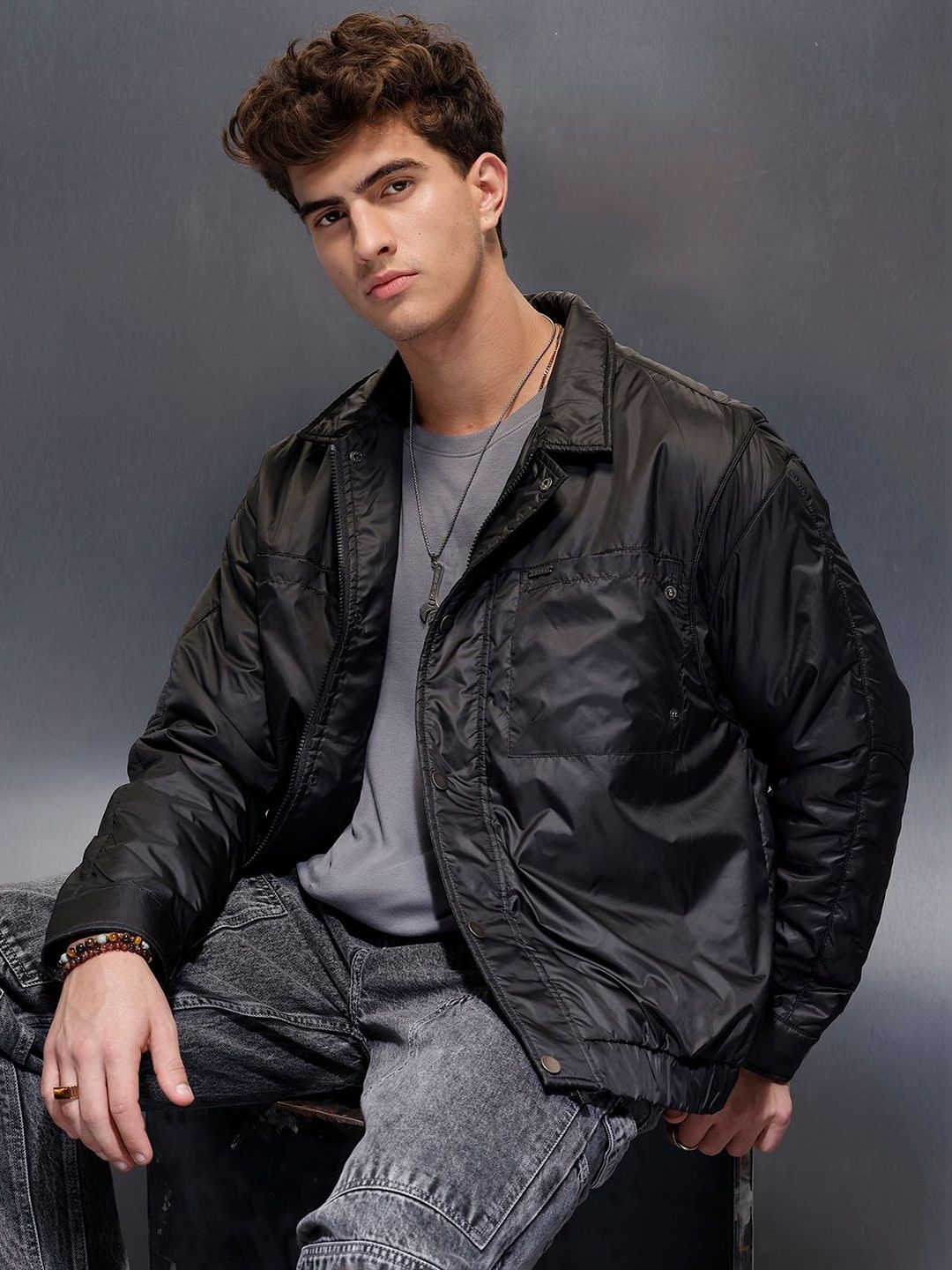WROGN Men Bomber Jacket-picture-39