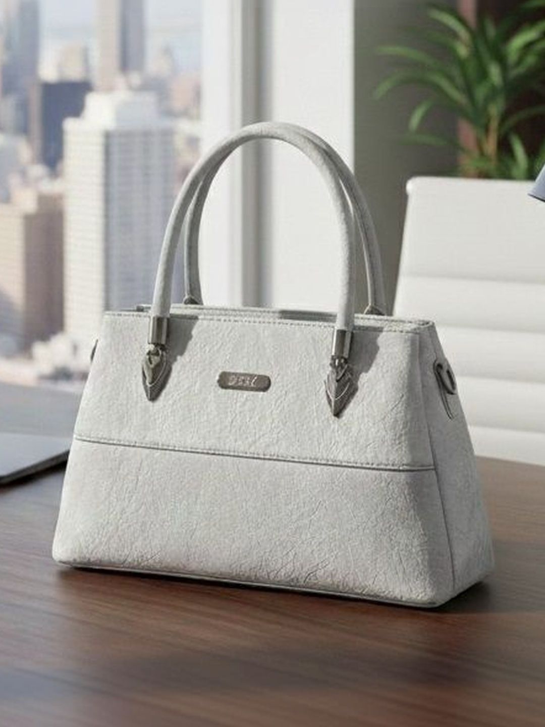 Elecsera Textured Structured Handheld Bag with Quilted-picture-10
