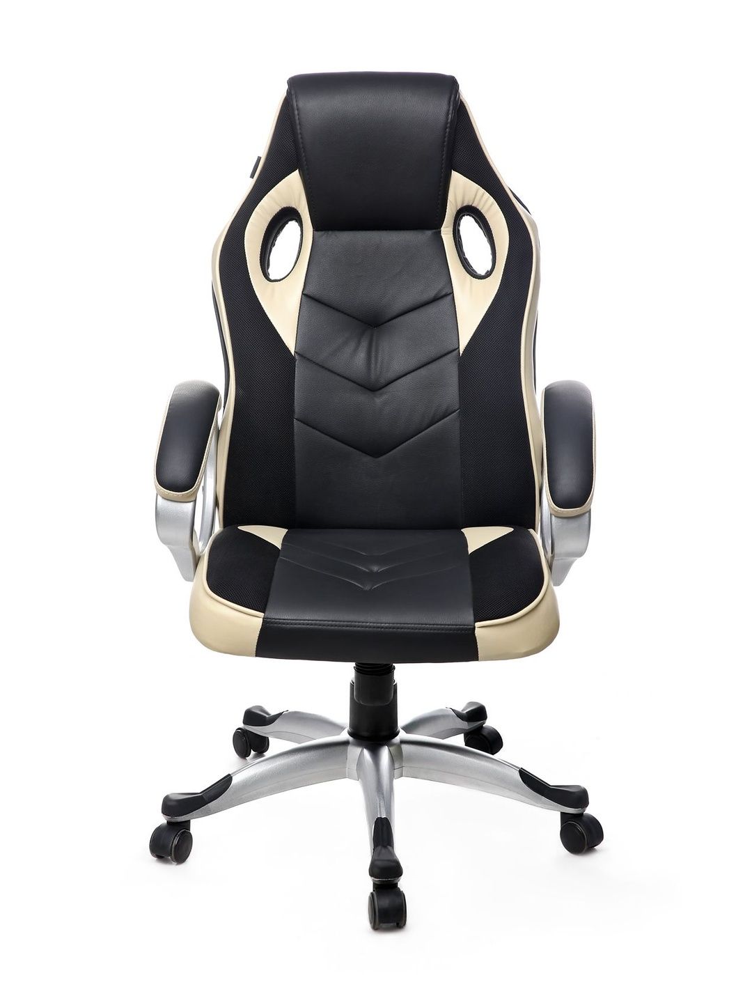 Adiko Black & Cream 360 Degree Rotation Adjustable Gaming Chair