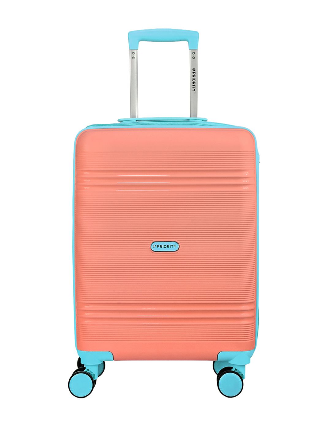 Priority Textured 360 Degree Rotation Hard Sided Cabin Trolley Suitcase- Volume 48 L-image-25