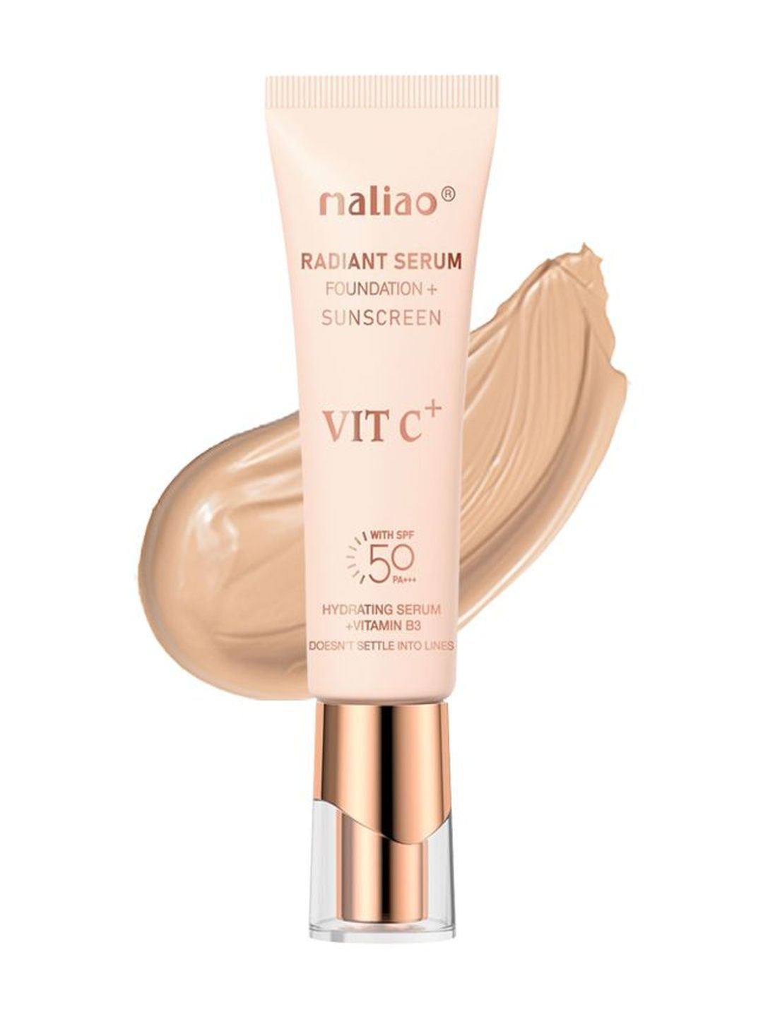 Maliao Radiant Serum Foundation SPF 50 PA+++ - 30 ml - Natural Nude 04-image-7