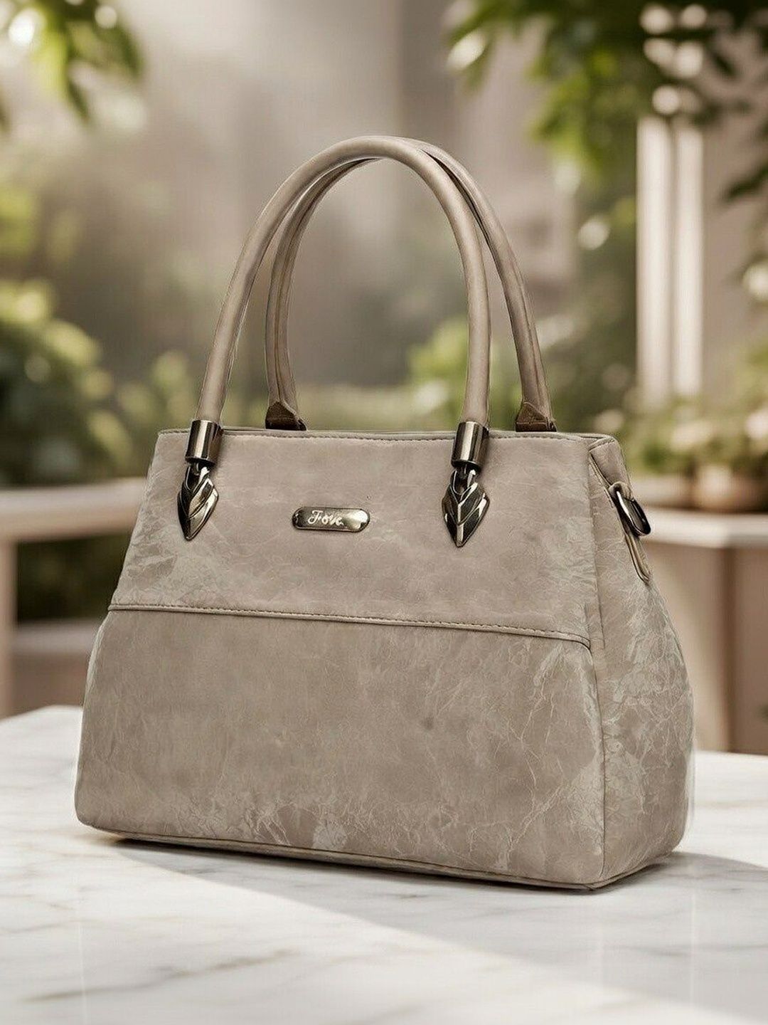 Elecsera Textured Structured Handheld Bag with Quilted-picture-10
