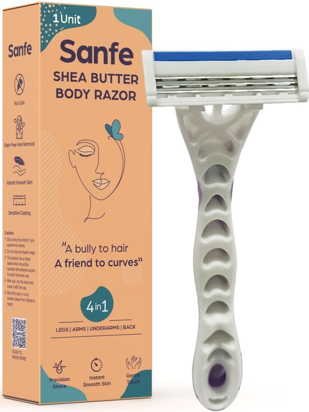 Sanfe Shea Butter Bikini Hair Removal Body Razor-picture-10