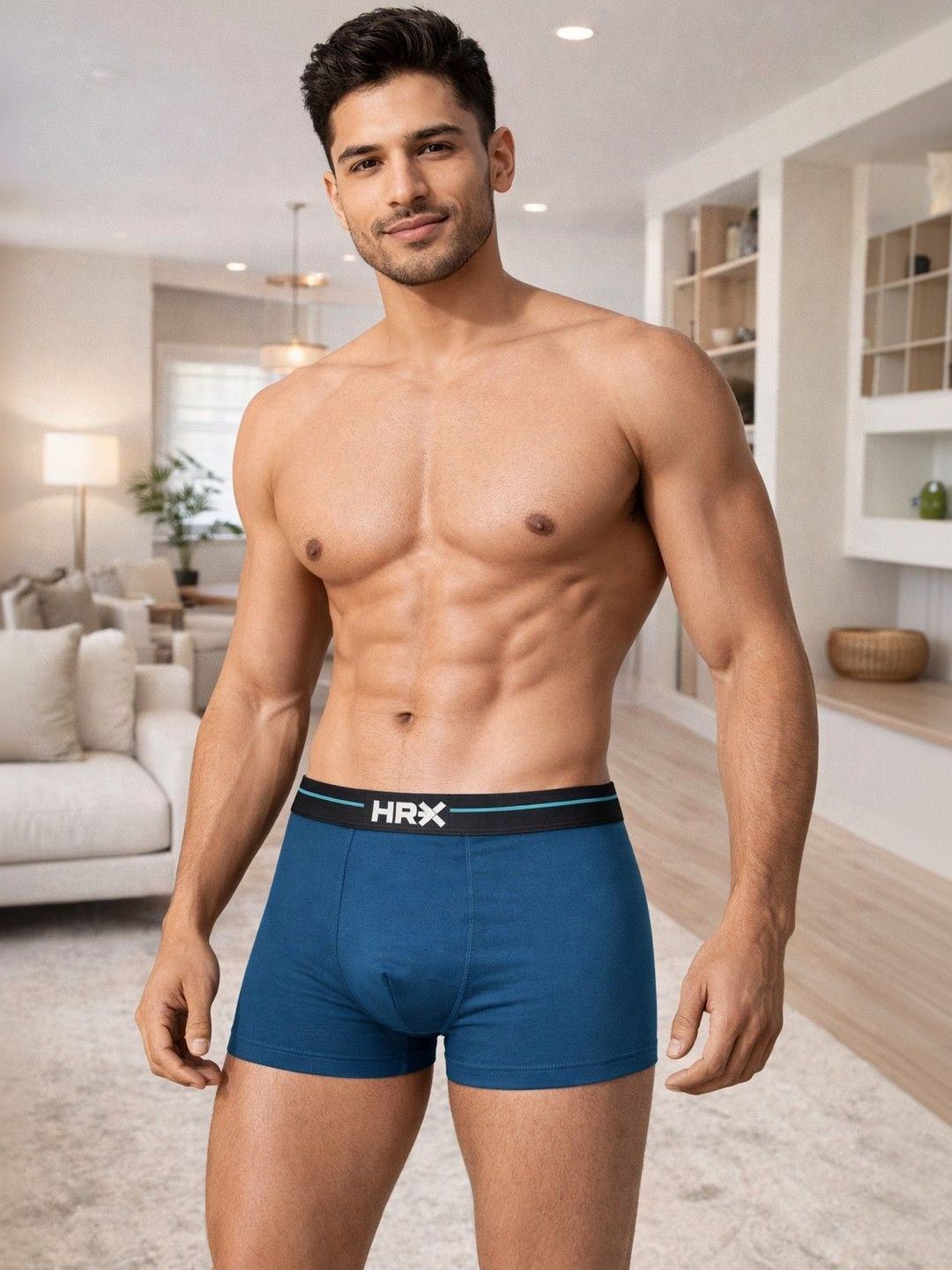 HRX by Hrithik Roshan Men Pack of 2 Cotton Blend Solid Trunks-picture-10