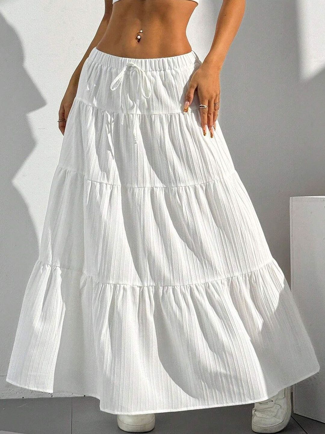 PTVIZE Maxi-Length Tiered Skirts-picture-20