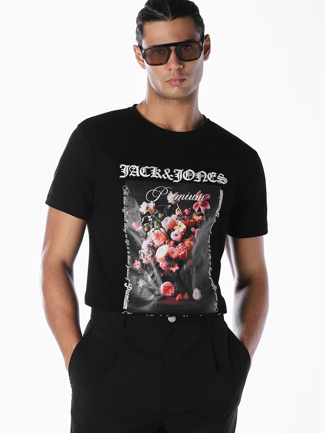 Jack & Jones Men Floral Printed T-shirt-picture-43